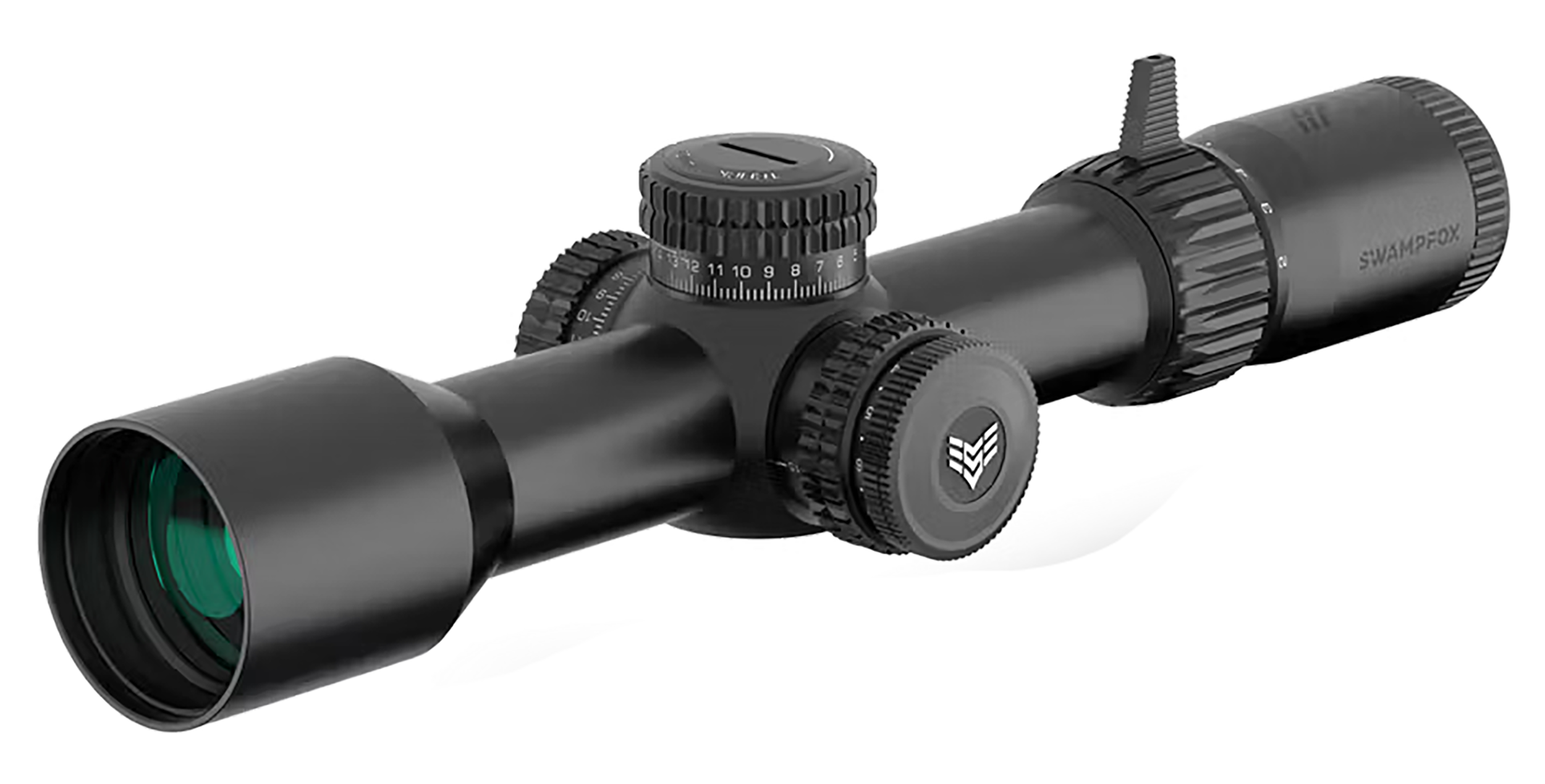 Swampfox Optics 5-25x56mm Ffp Illum Sharpshooter Grid Moa  Black