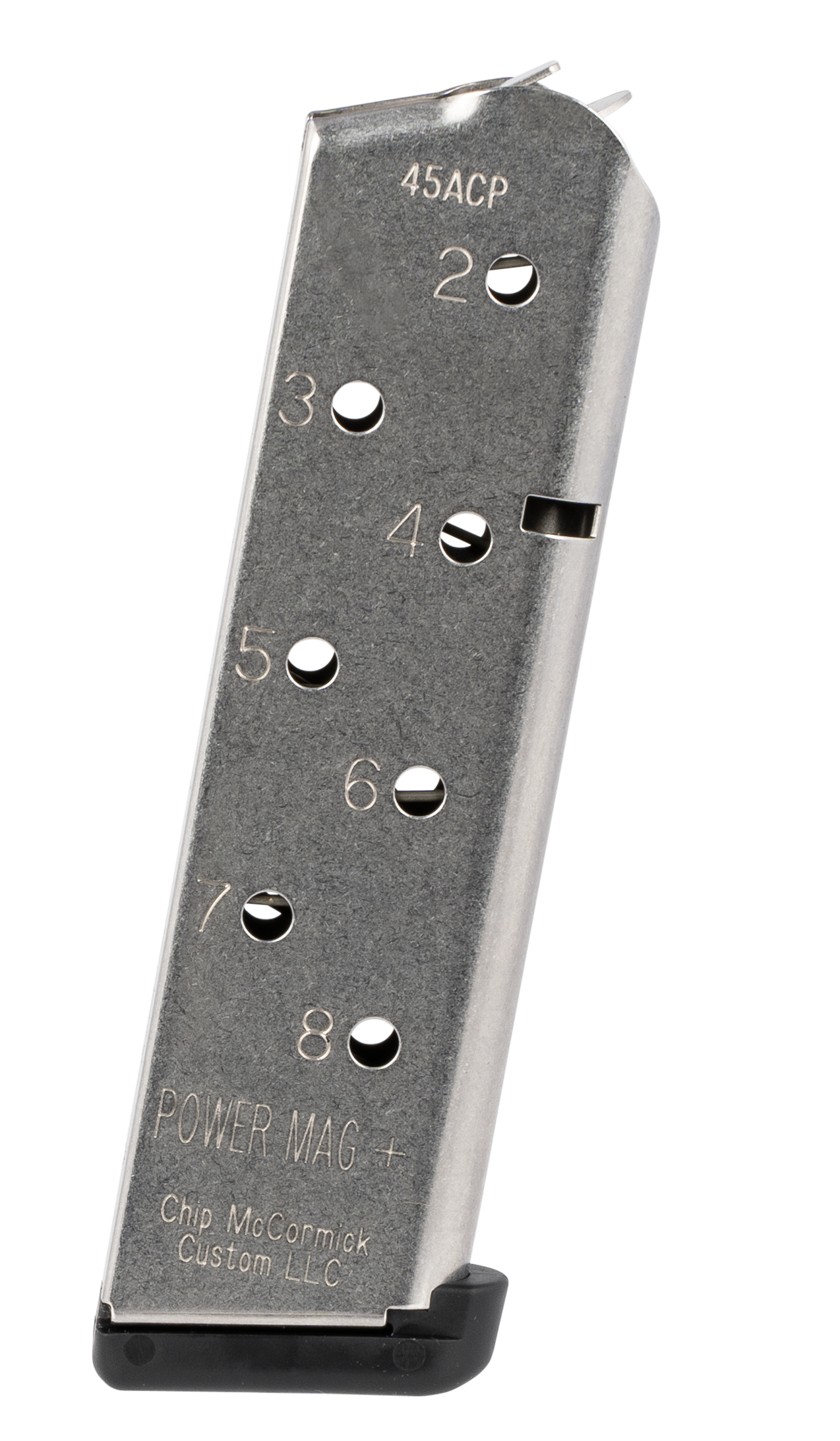Chip Mccormick Custom Magazine For 1911 Commander 45 ACP - 8 Round Stainless Steel