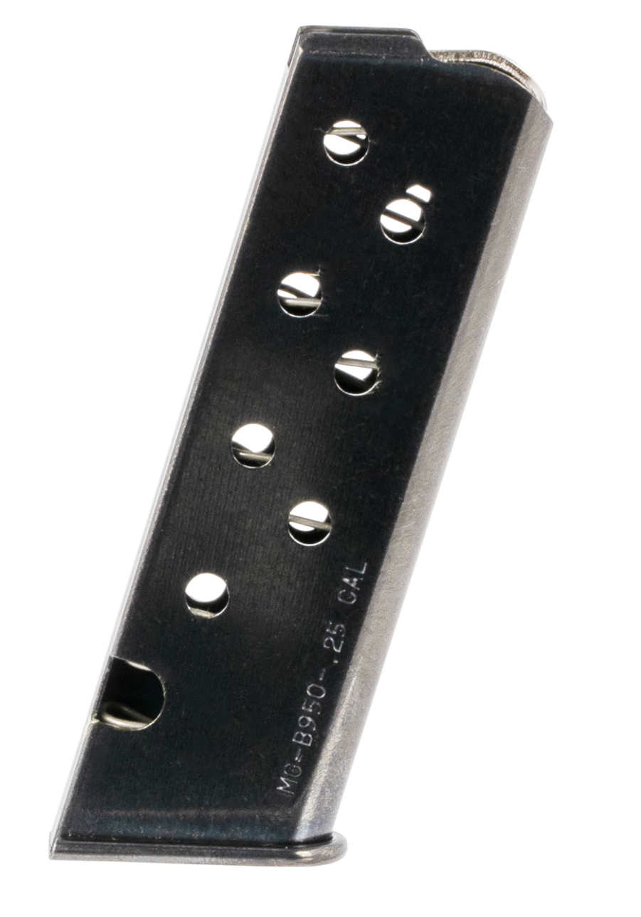 Mecgar 25 ACP Magazine For Beretta 950 - 8 Rounds