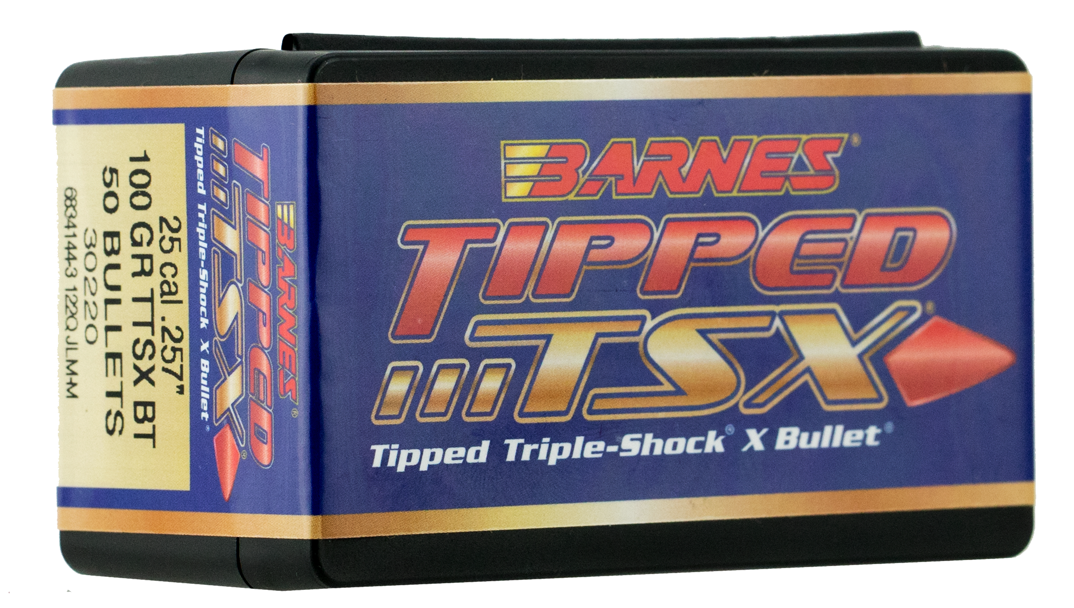 Tipped Tsx(R) 25 Cal (.308'''') Polymer Tip Boat Tail Rifle Bullets - 25 Caliber (0.257'''') 100gr Ttsx Boat Tail 50/Box