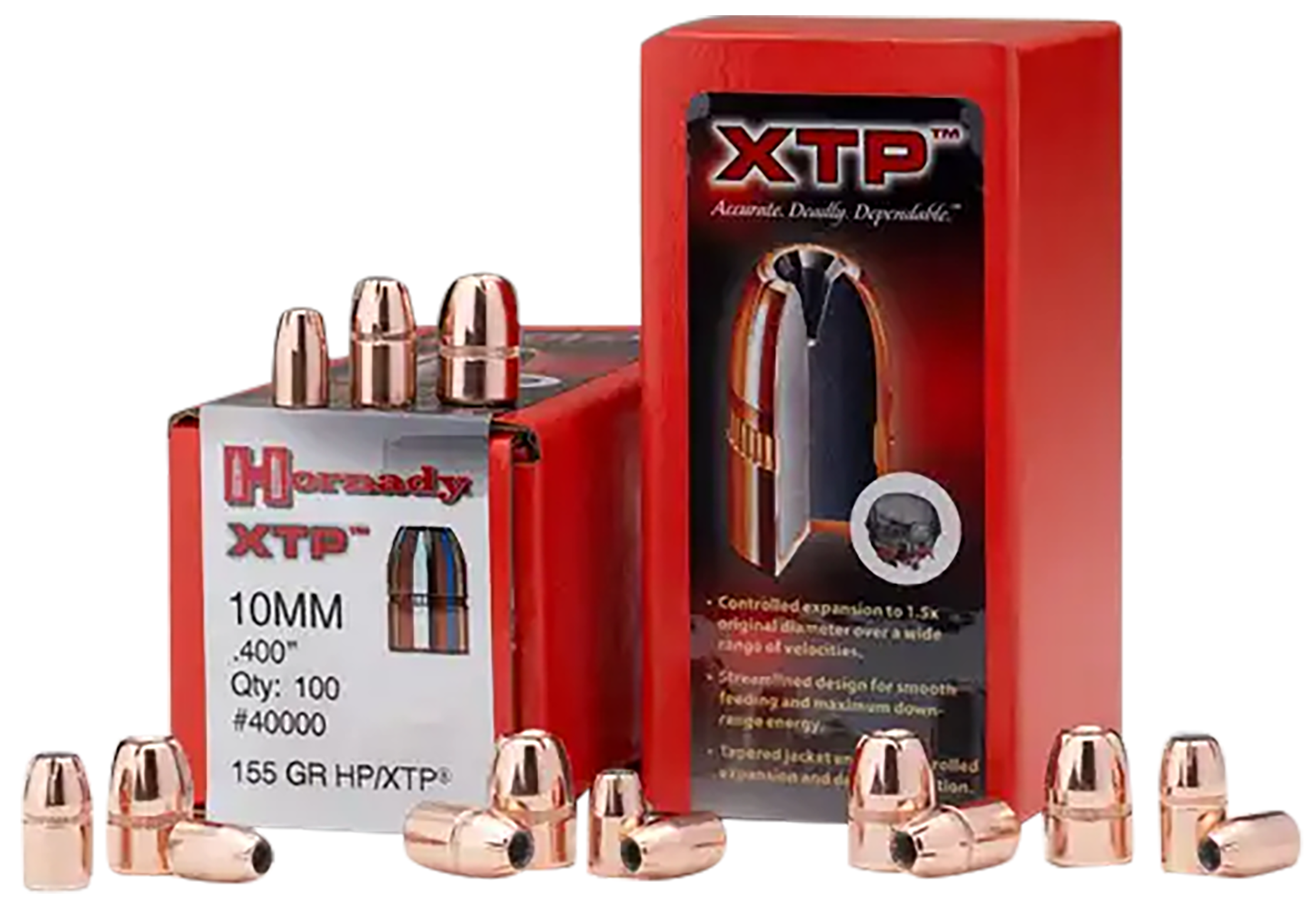 Hornady 44 Caliber 180gr HP/XTP Projectiles 100/Box