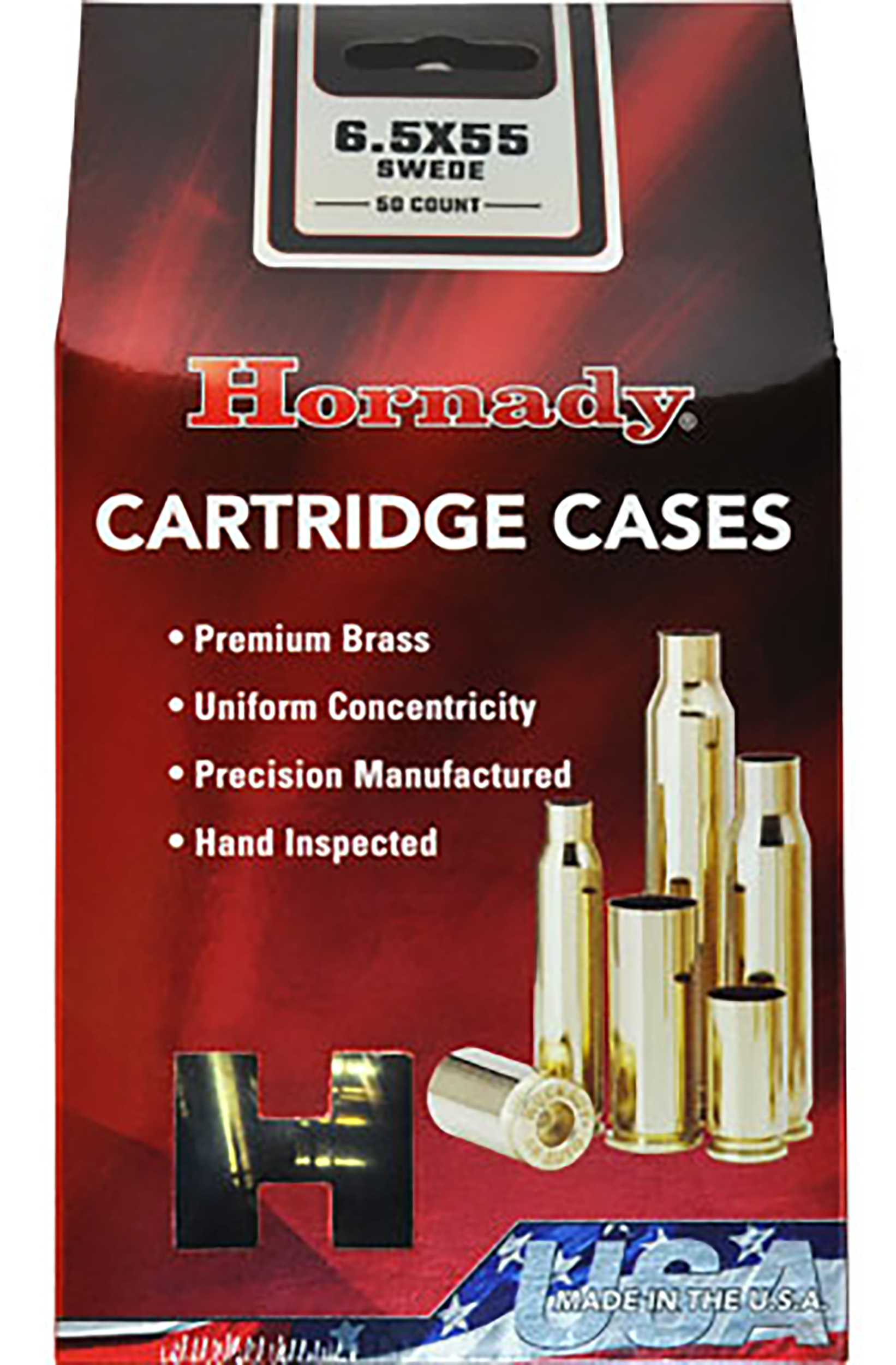 Hornady 6.5x55mm Swede Unprimed Brass Cases 50/Box