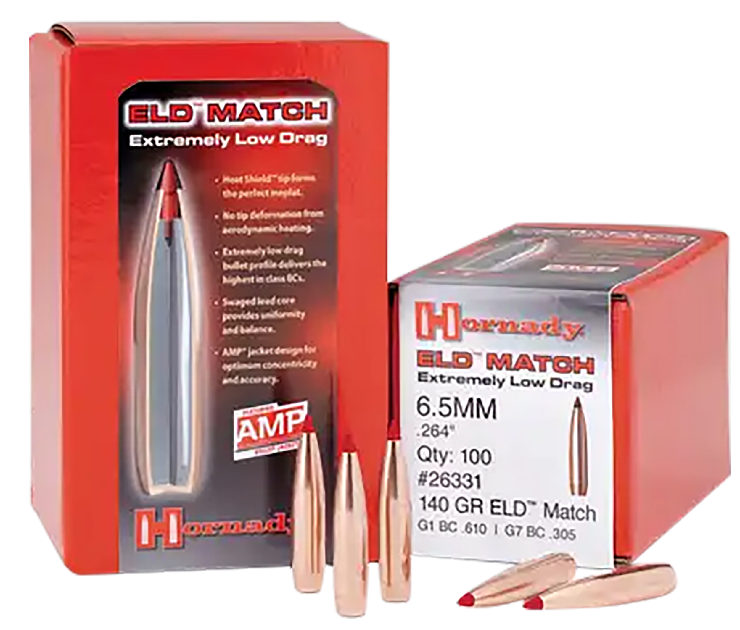 Hornady 7mm ELD Match 162gr Target Projectiles 100/Box