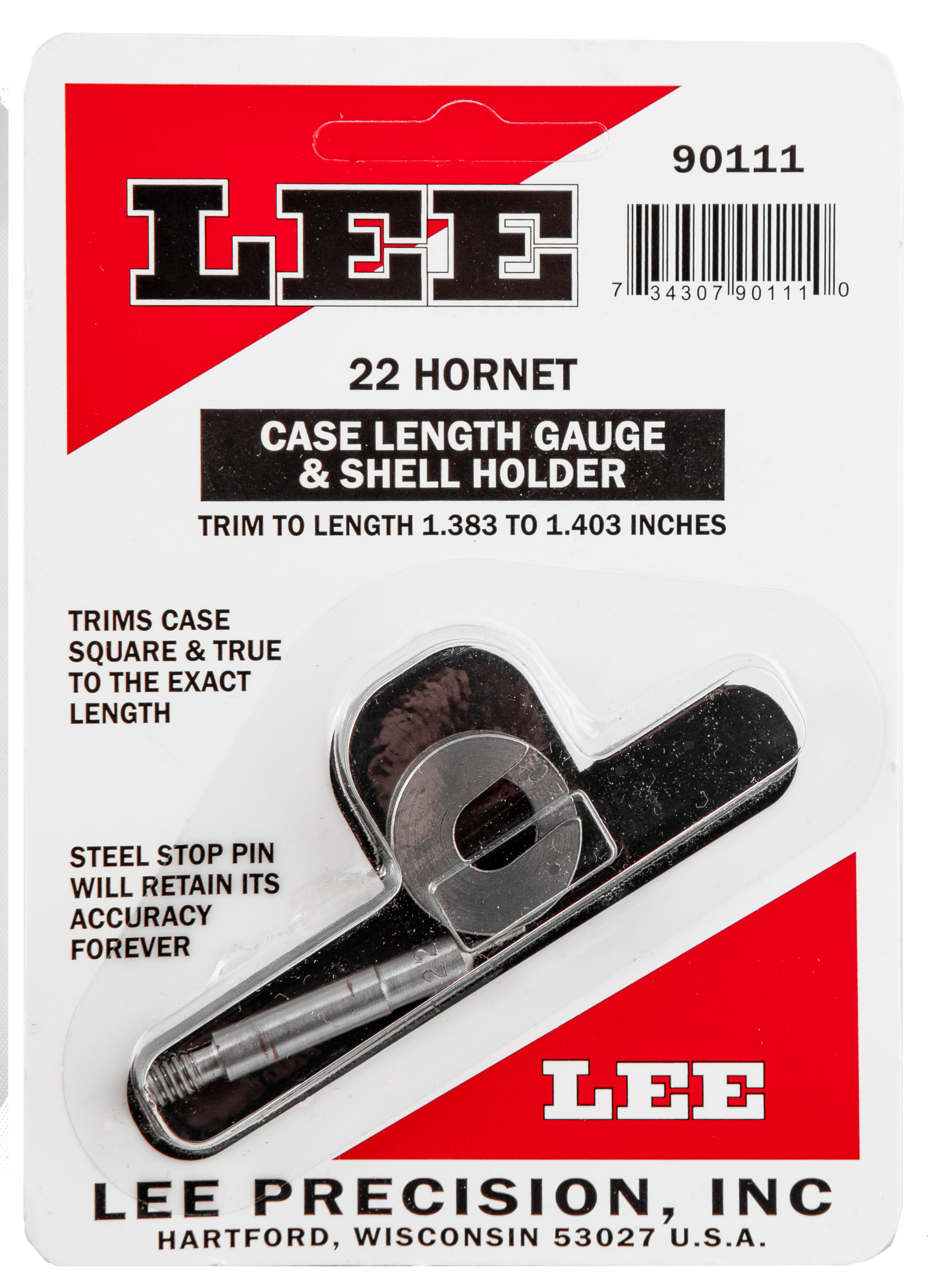 Lee Precision Lee Length Gauge/ Shellholder .22 Hornet