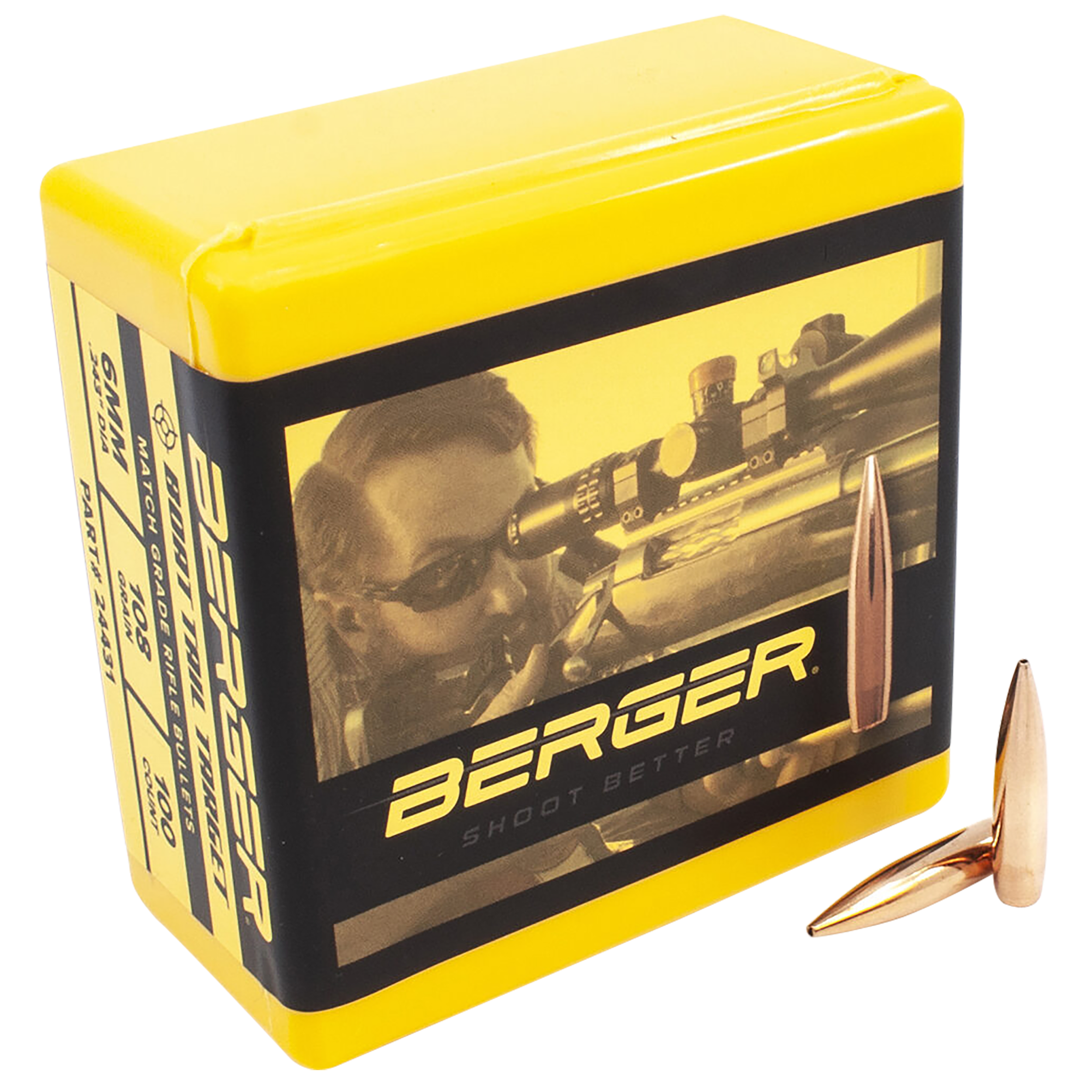 Berger AR Hybrid OTM 6mm 108gr Boat Tail Projectiles 100ct