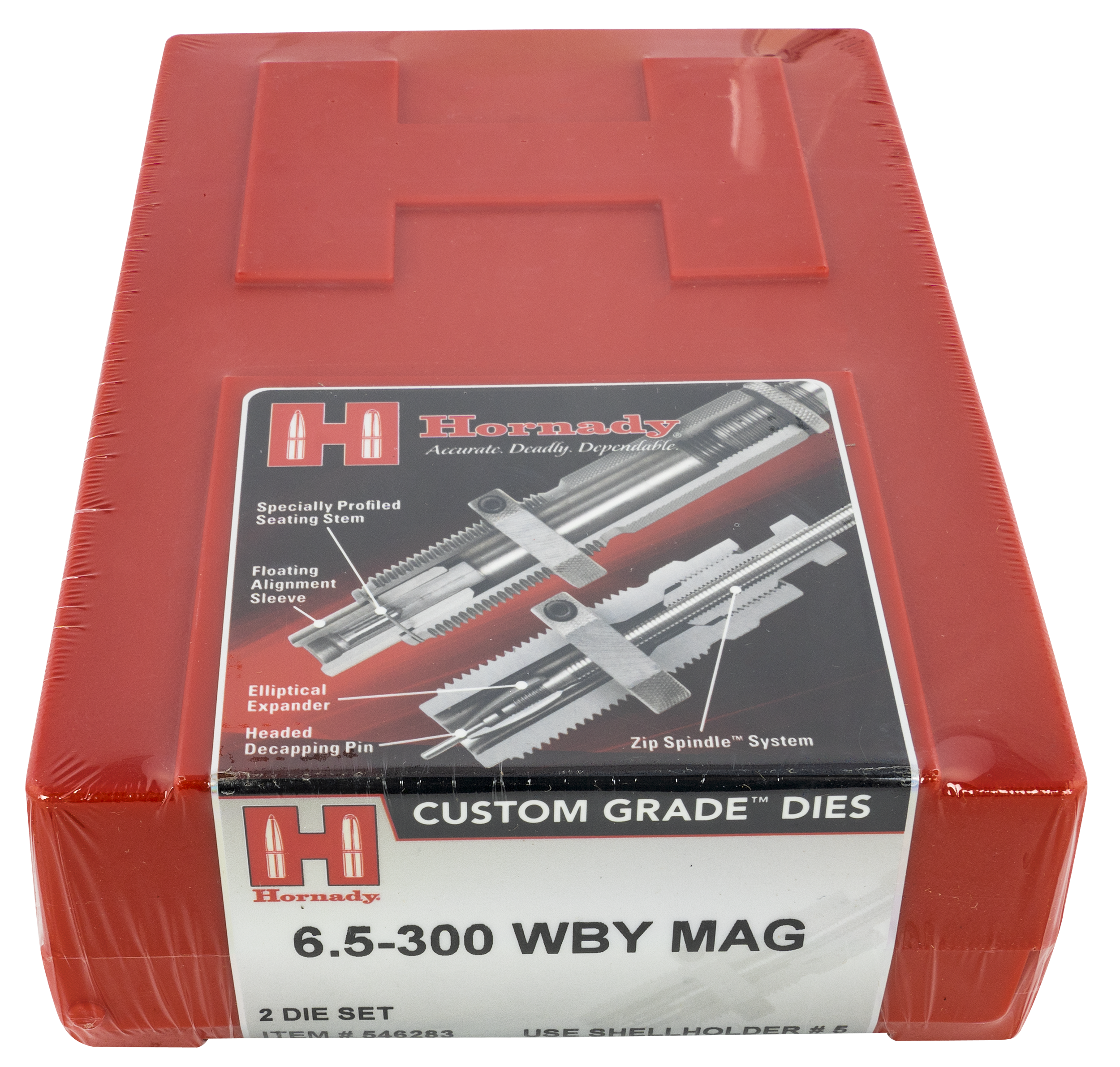 Hornady Custom Grade New Dimension Series IV 2-Die Set 6.5/.300 WBY MAG .264 Inch