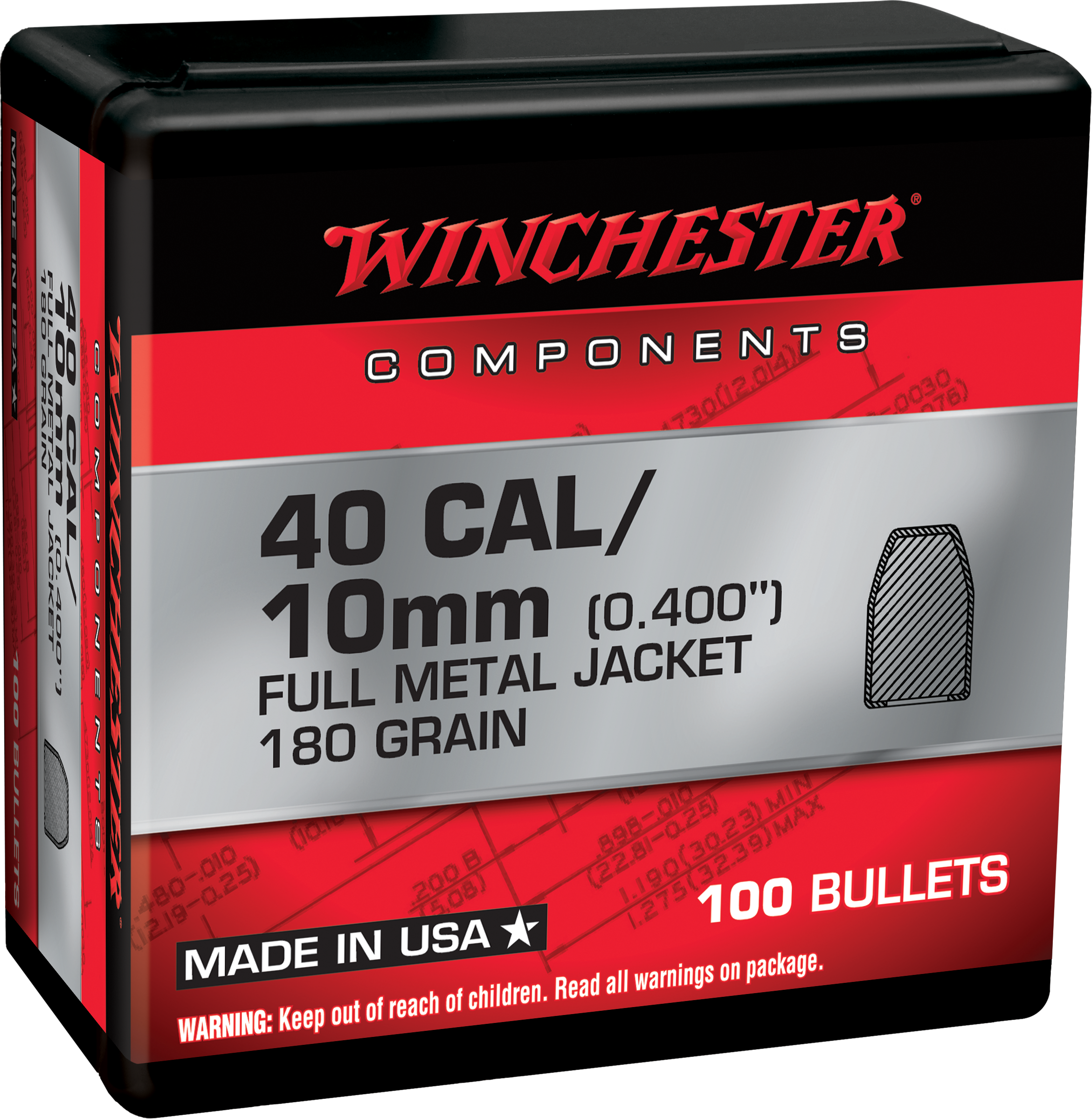45 Caliber (0.451'''') Bullets - 45 Caliber (0.451'''') 230gr Jhp Notched 500/Box