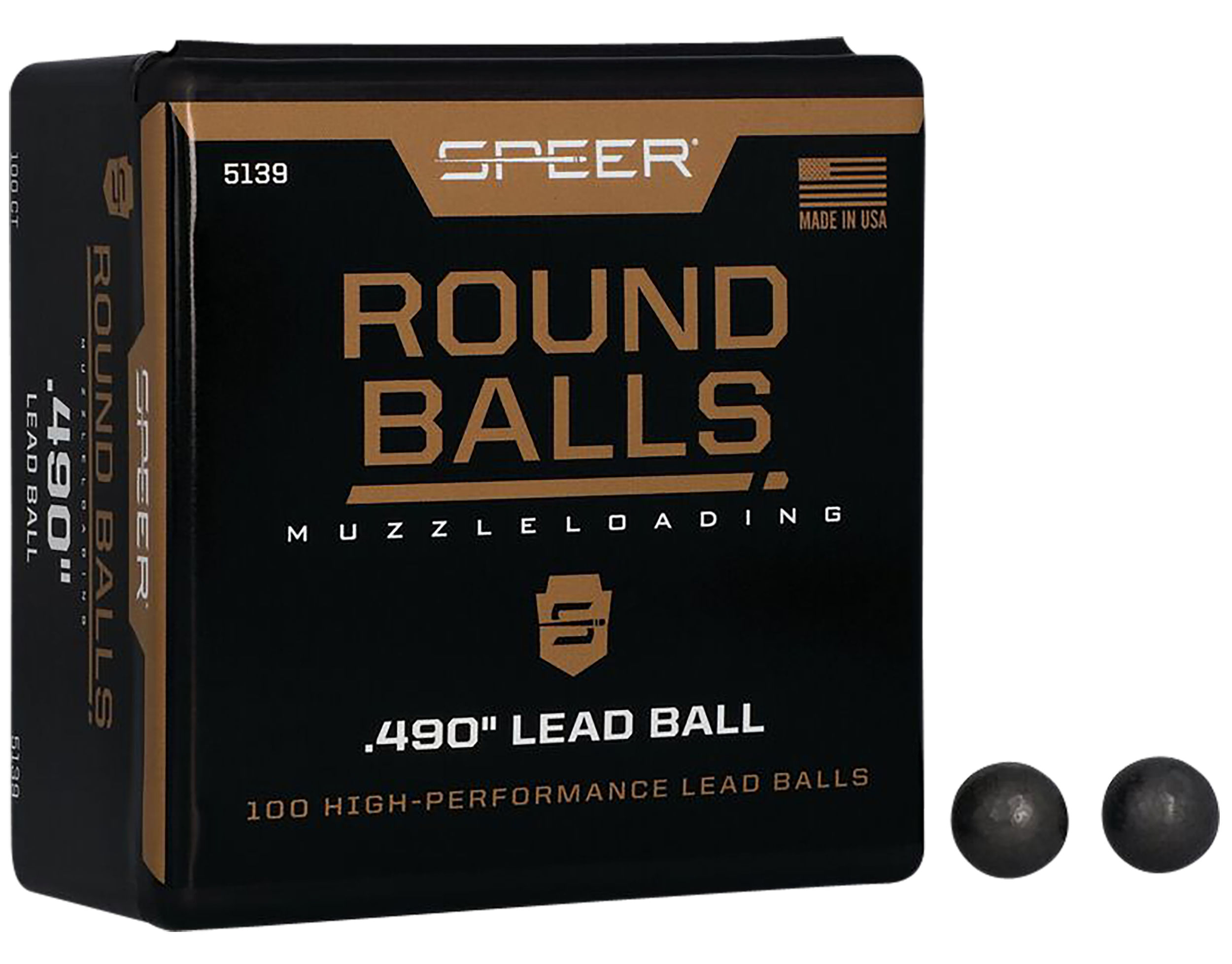 Speer Bullet Muz Rnd Ball .490