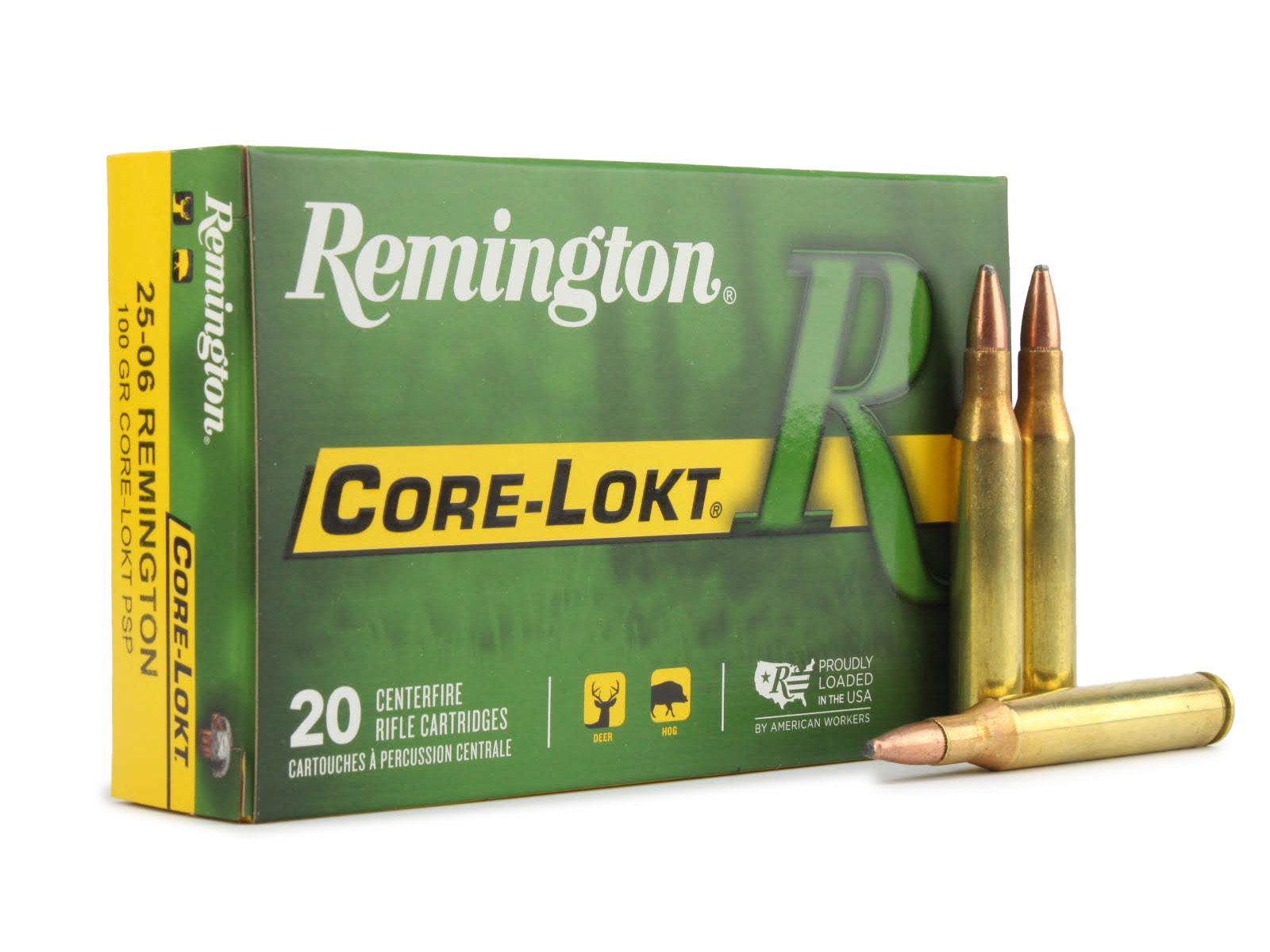Remington Core-Lokt 25-06 Rem 100 Gr Pointed Soft Point (Box)