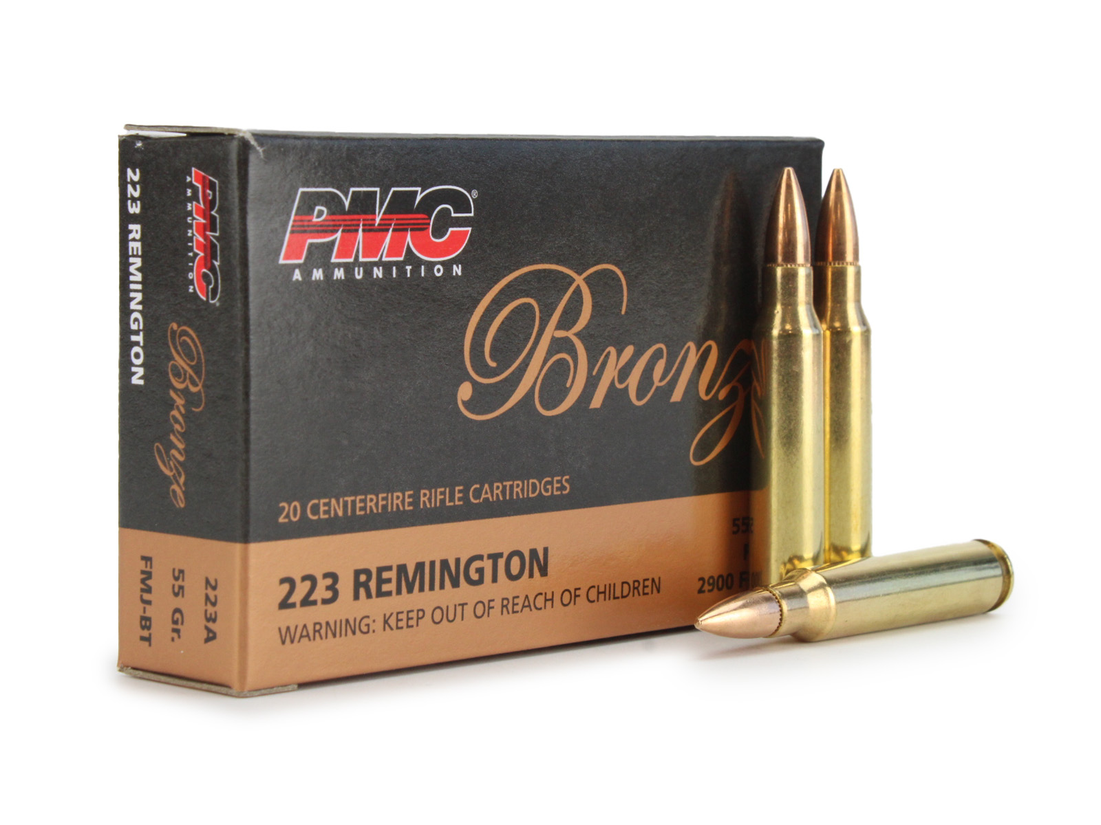 PMC Bronze 223 Remington 55 Gr FMJ BT (Box)