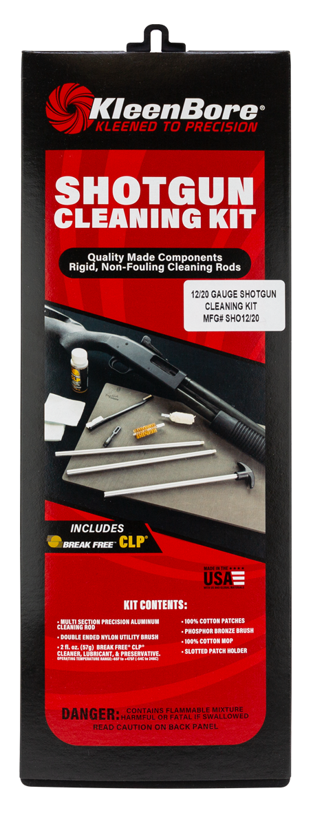 KleenBore Shotgun Cleaning Kit 12/20 Gauge Nylon Polypropylene