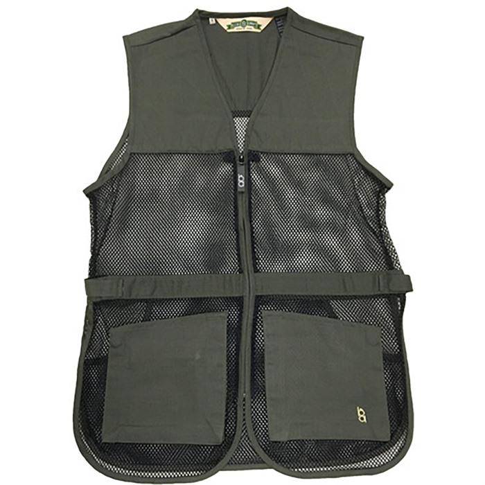Full Mesh Dual Pad Shooting Vest - Sage Green 2XL