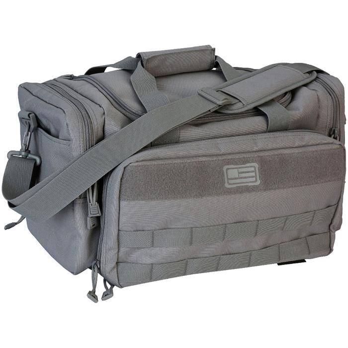 Tactical Basic Range Bag Gray - MOLLE Webbing, Multiple Compartments