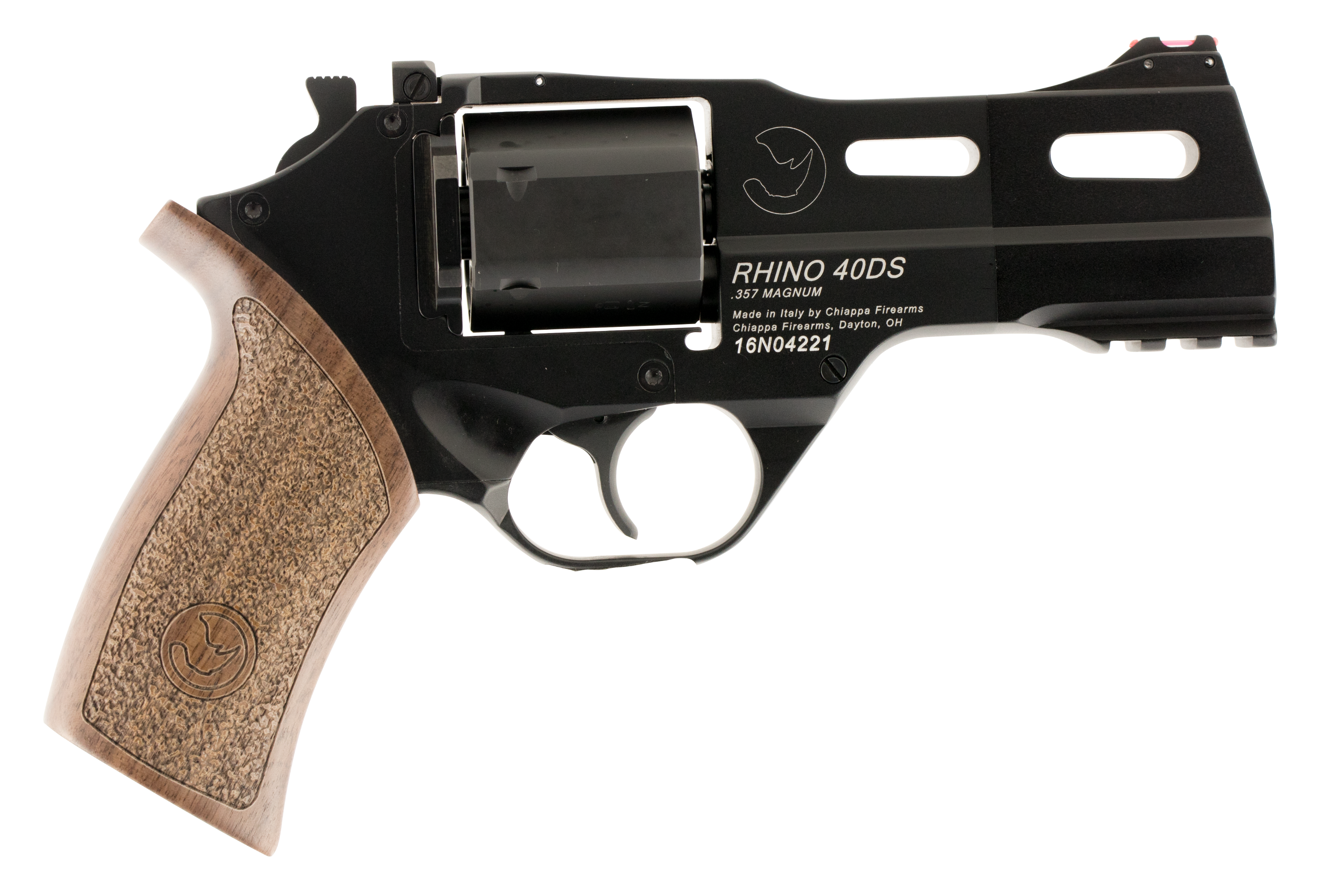 Chiappa Rhino 40DS 357 Mag 4 6 Round Revolver (Walnut/Black Finish)