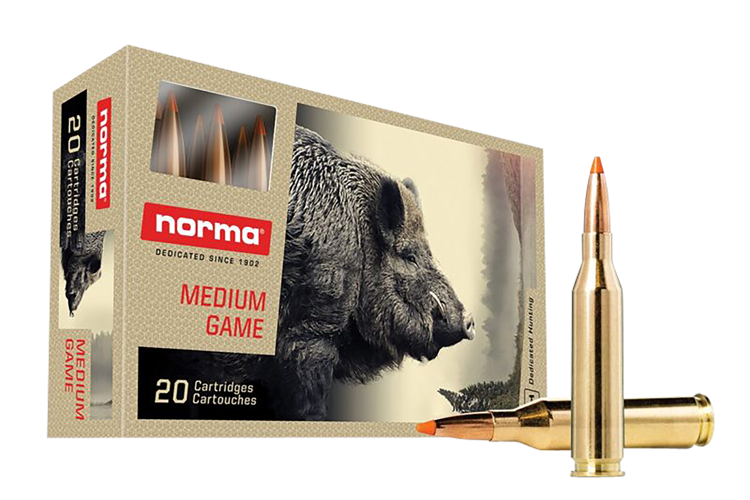 Norma Ammunition Dedicated Hunting 243 Win 76 Grain Polymer Tip (Box)