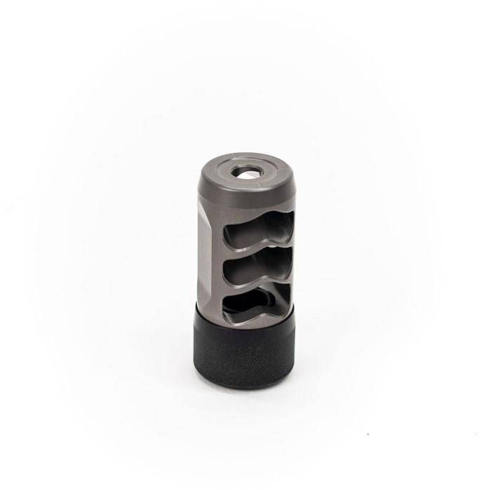 Hellfire Ti Self-Timing Muzzle Brake - Hellfire-Ti 40 Cal Self Timing Muzzle Brake Gray Titianium