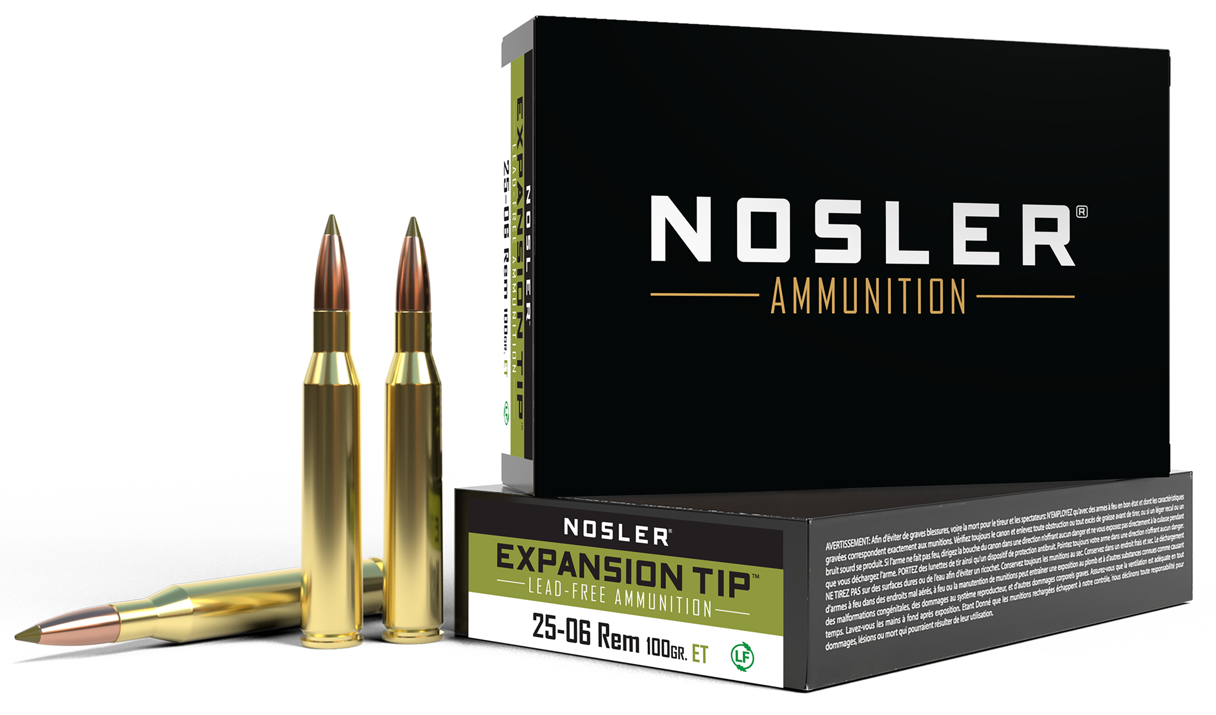 Nosler E-tip 25-06 Rem 100 Gr E-Tip Lead-Free (Box)