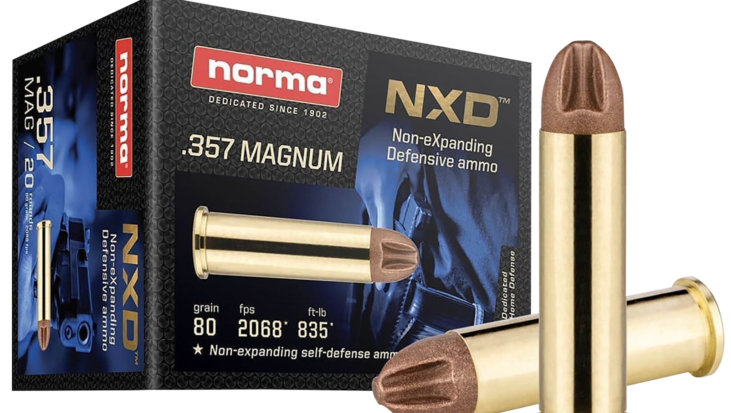 Norma .357 Mag 80 Grain NXD High-Performance Ammo (Box)