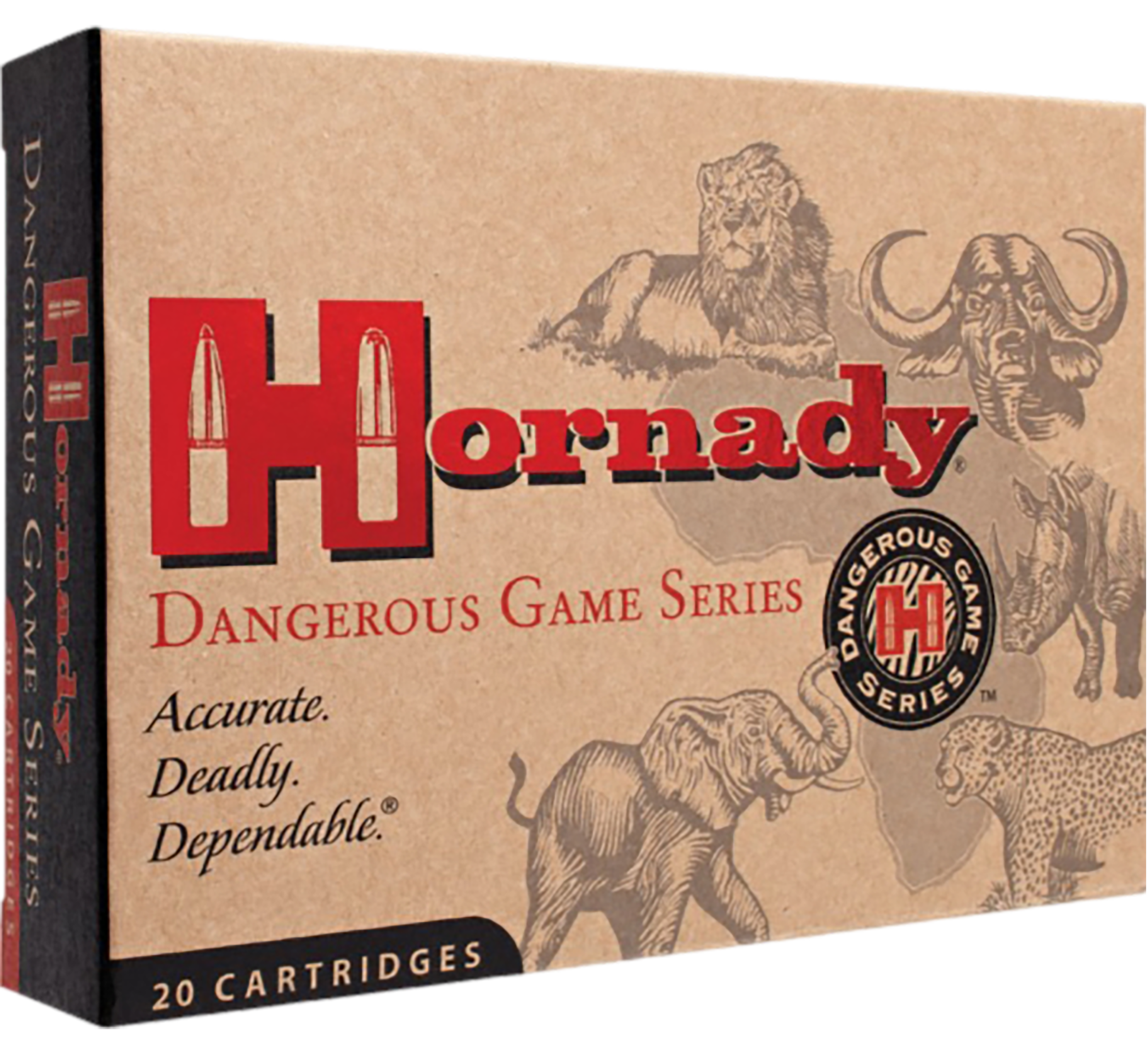 Hornady Dangerous Game 375 H&H Mag 270 Gr InterLock Spire Point Recoil Proof (Box)