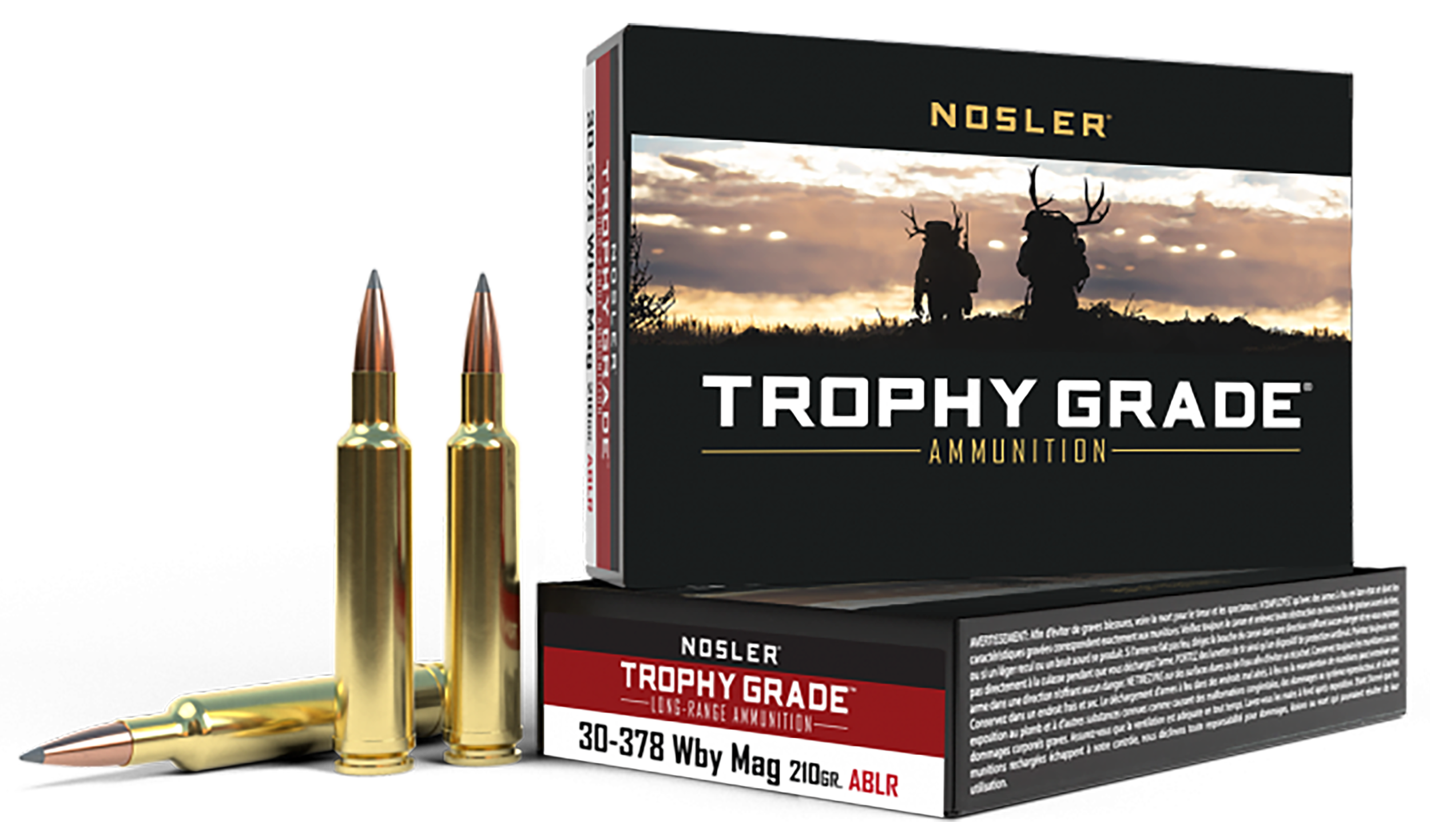 Nosler Trophy Grade 30-378 Wthby Mag 210 Gr Nosler Spitzer AccuBond Long Range (Box)