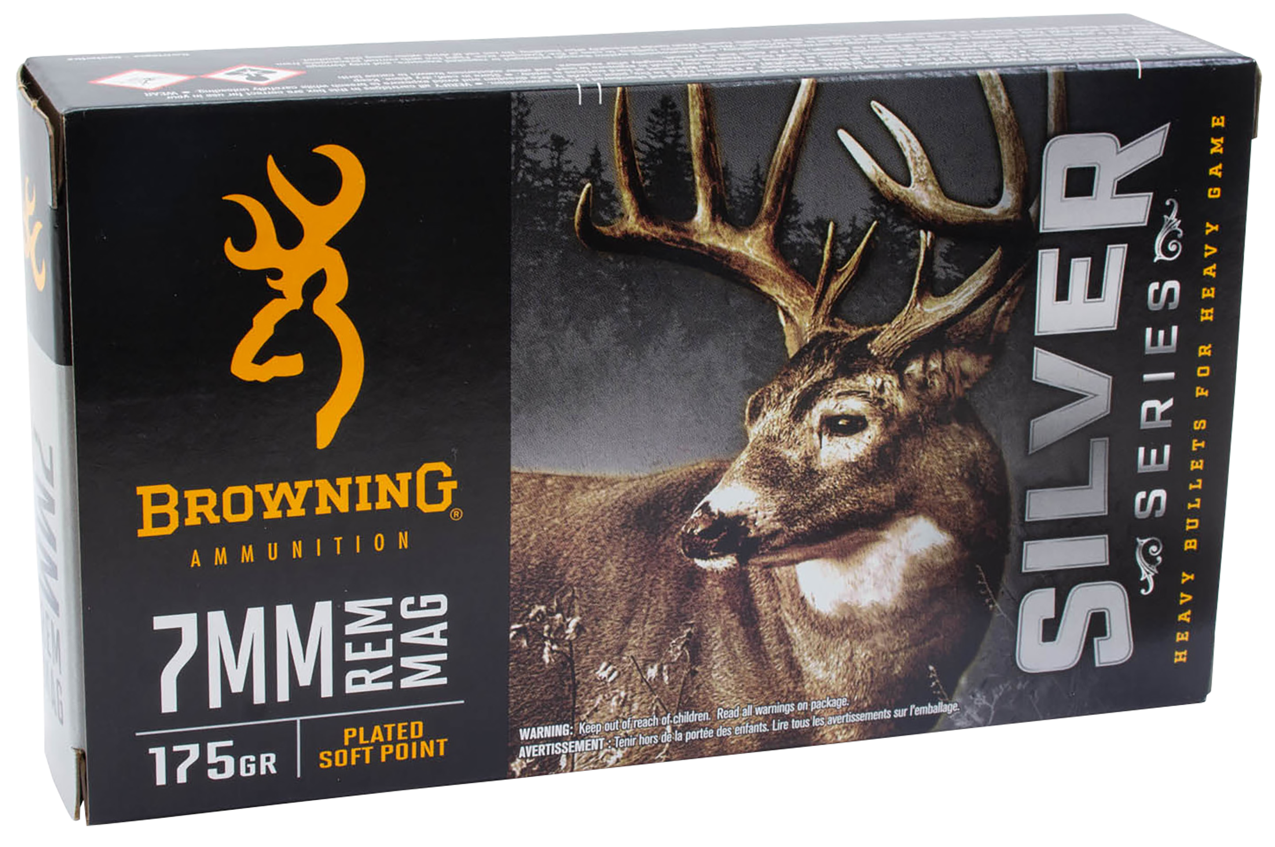 Browning Ammo 7mm Rem Mag 175 Gr Plated Soft Point (Box)