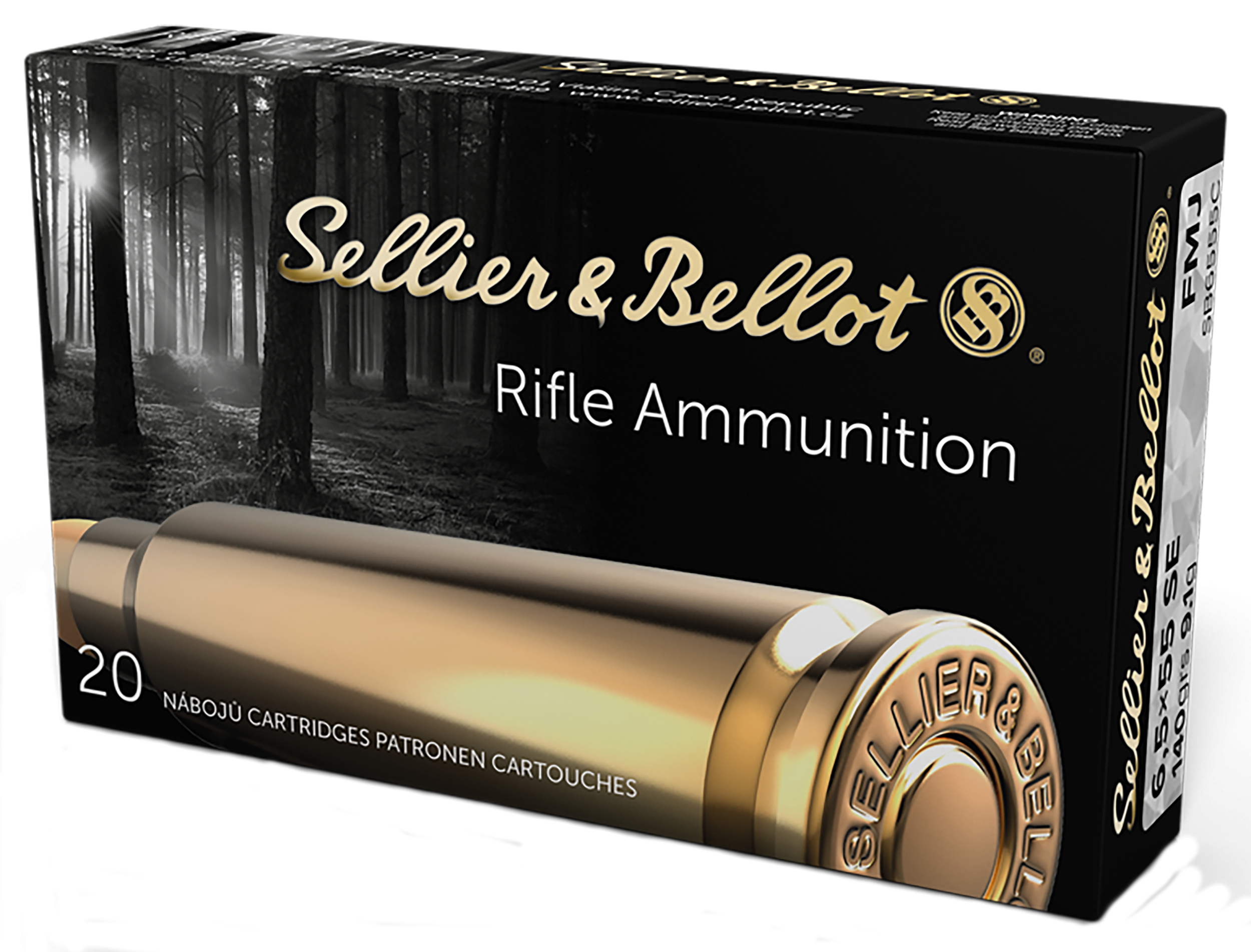 Sellier & Bellot Rifle 6.5x55 Swedish 140 Gr FMJ Boat Tail (Box)