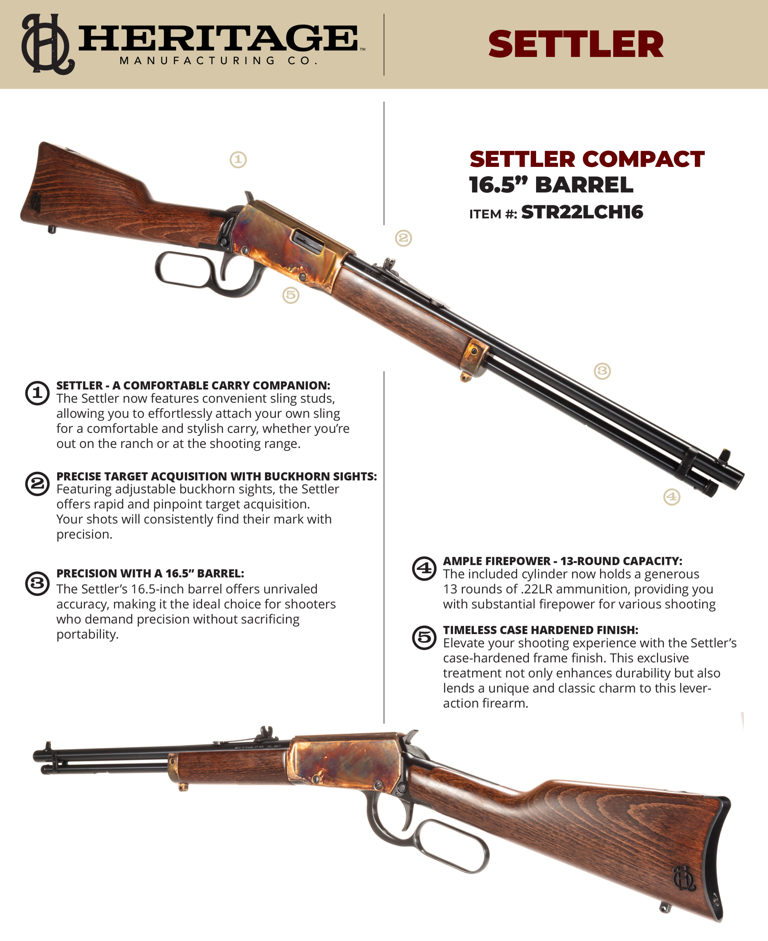 Heritage Manufacturing 22 LR 13 13+1