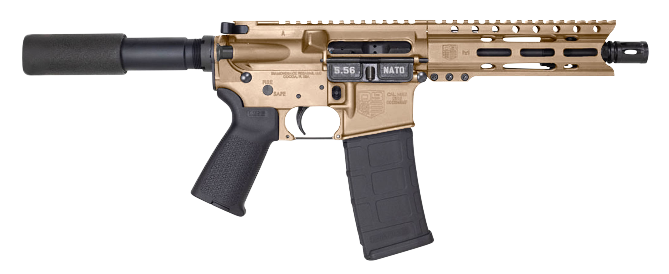 Diamondback DB15 223/5.56 7 30+1 AR-Pistol (FDE)