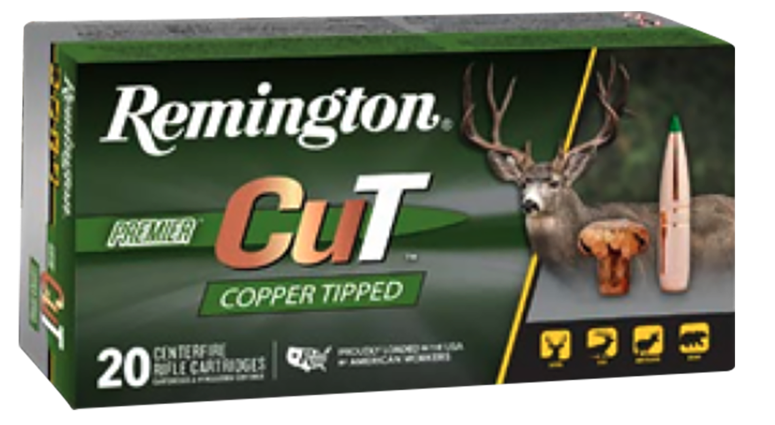 Remington Premier Cut 30-06 Springfield 165 Gr Copper Tipped (Box)