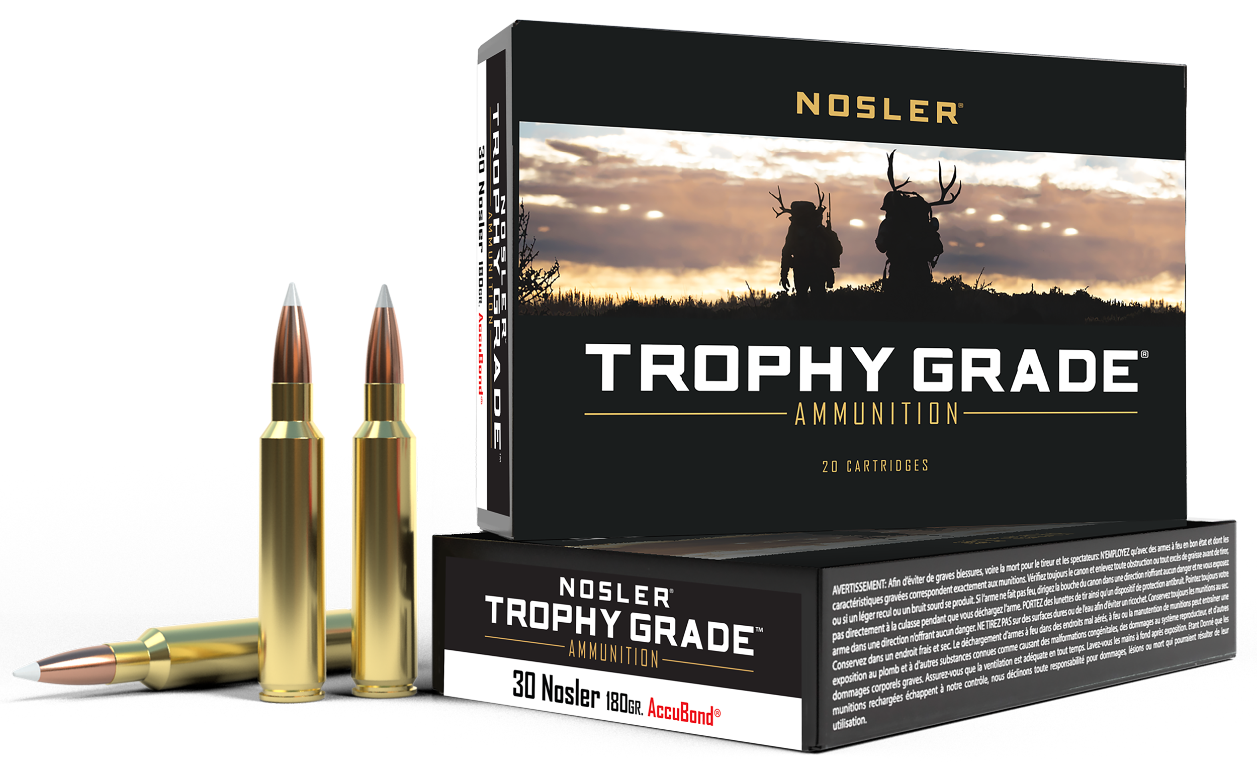 Nosler Trophy Grade 30 Nosler 180 Gr Nosler AccuBond (Box)
