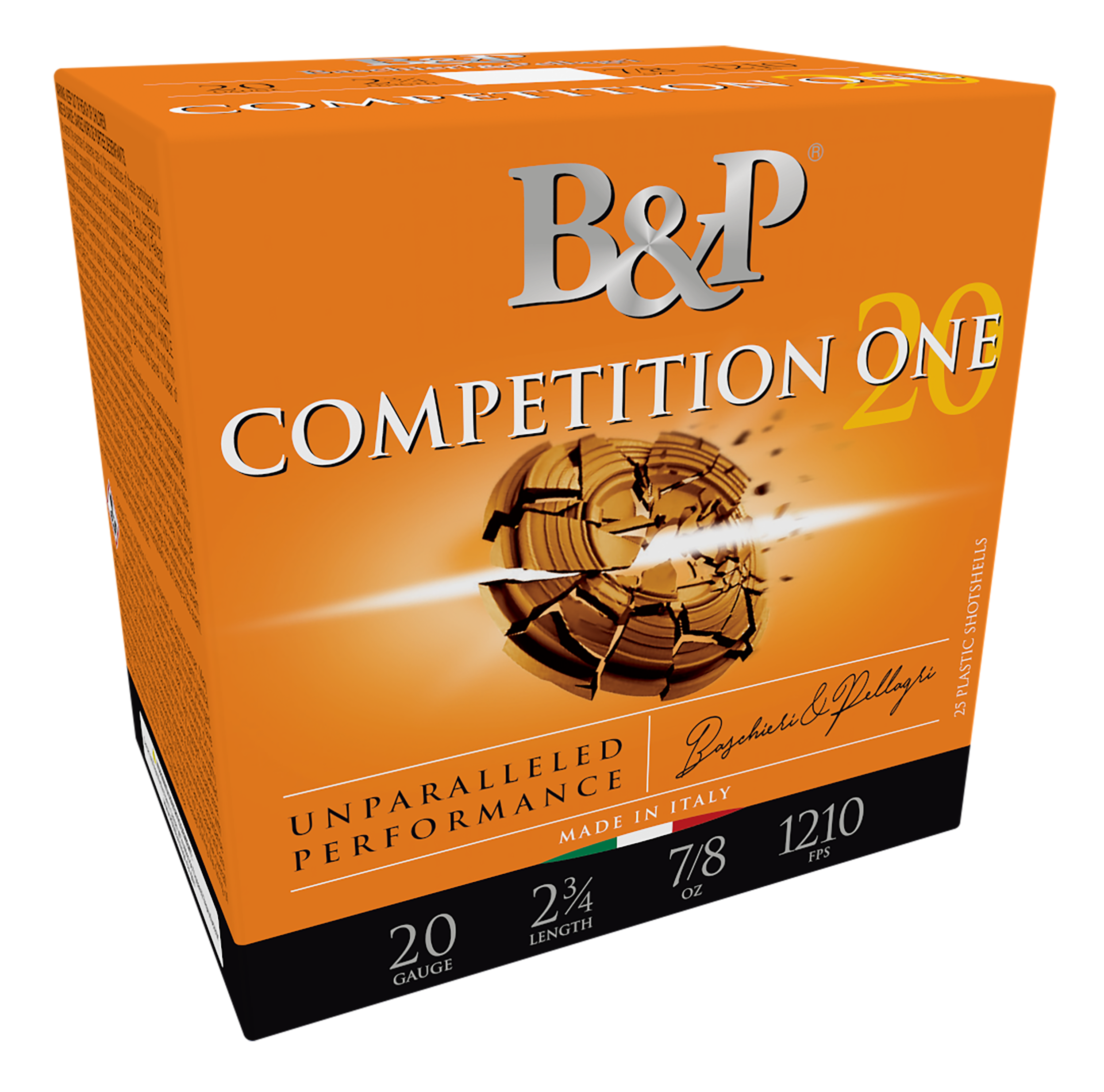 B&P 20 Gauge 2.75 7/8 oz 8 Shot 1210 fps (Box)