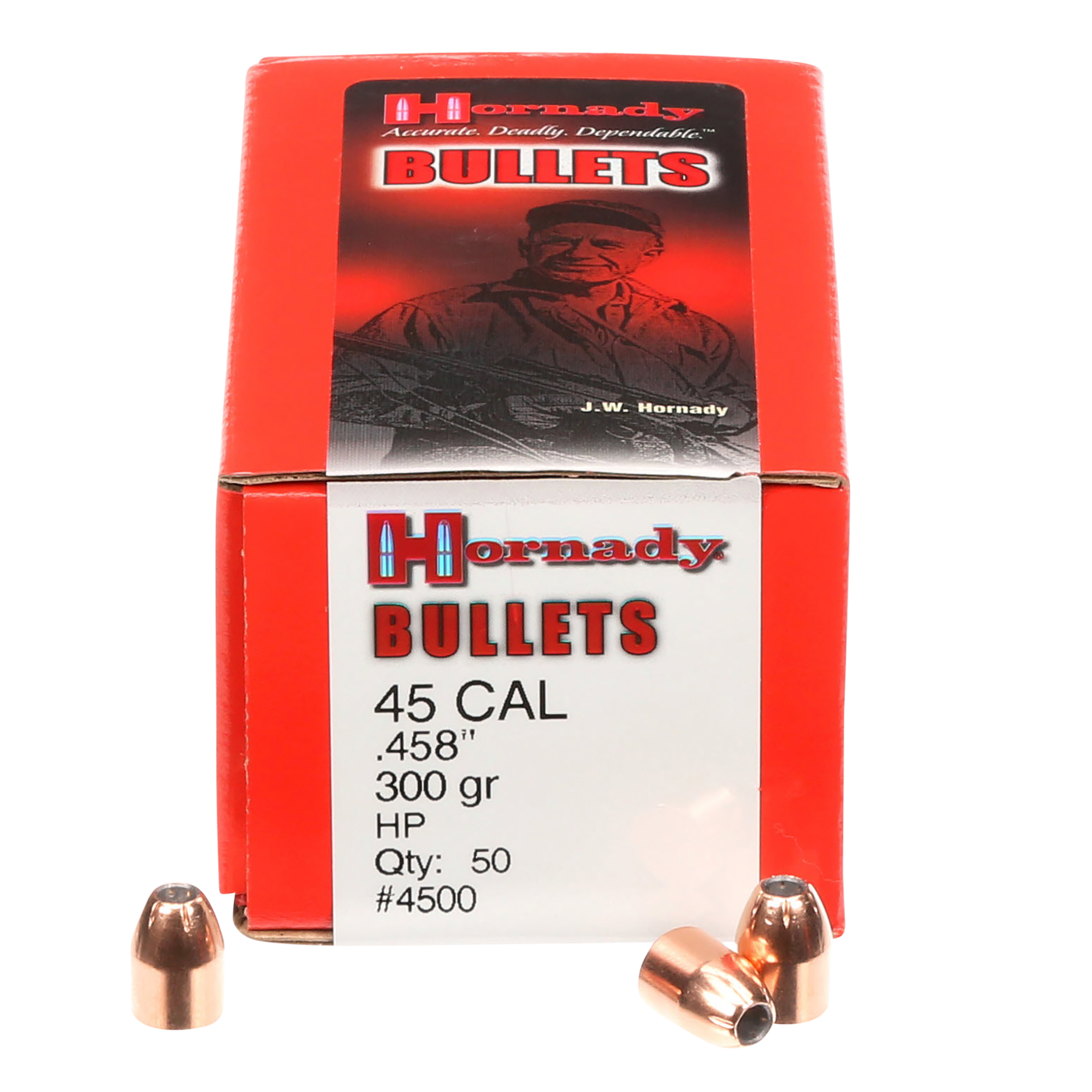 Hornady InterLock 45 Caliber 300 Gr Hollow Point
