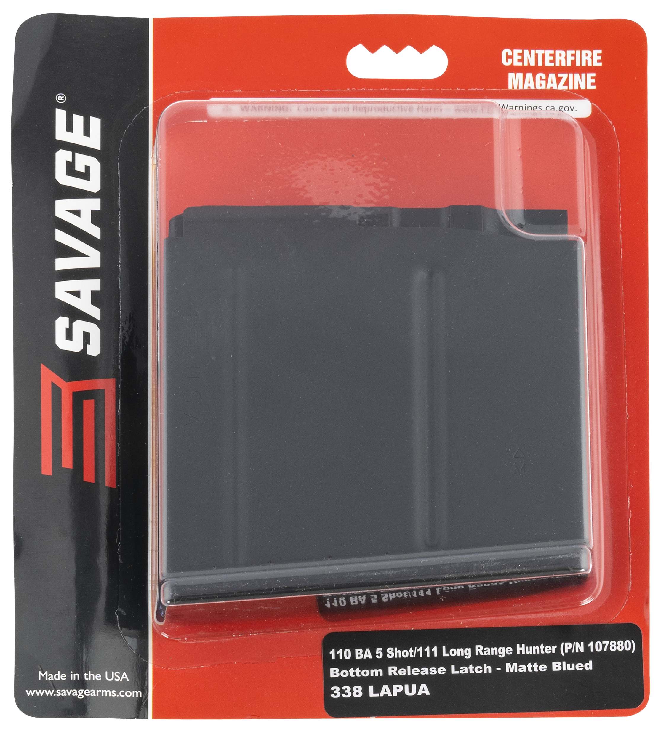 Savage Arms 110BA 5rd 338 Lapua Mag Blued Steel