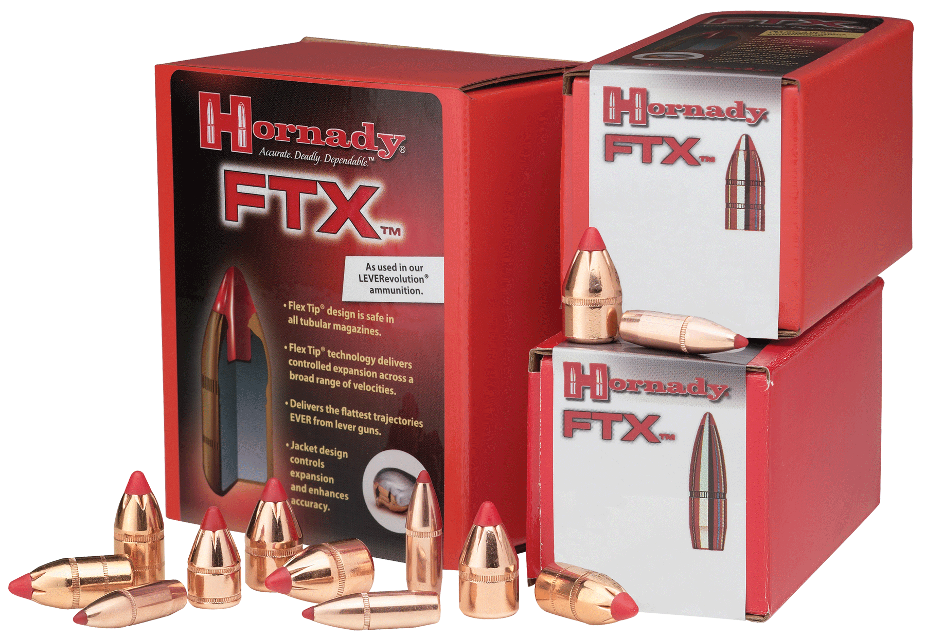 Ftx(R) 45 Caliber (.452'''') Rifle Bullets - Ftx .45 Cal (0.458'''') 325gr For .45-70 & .450 Marlin Pt 50/Bx