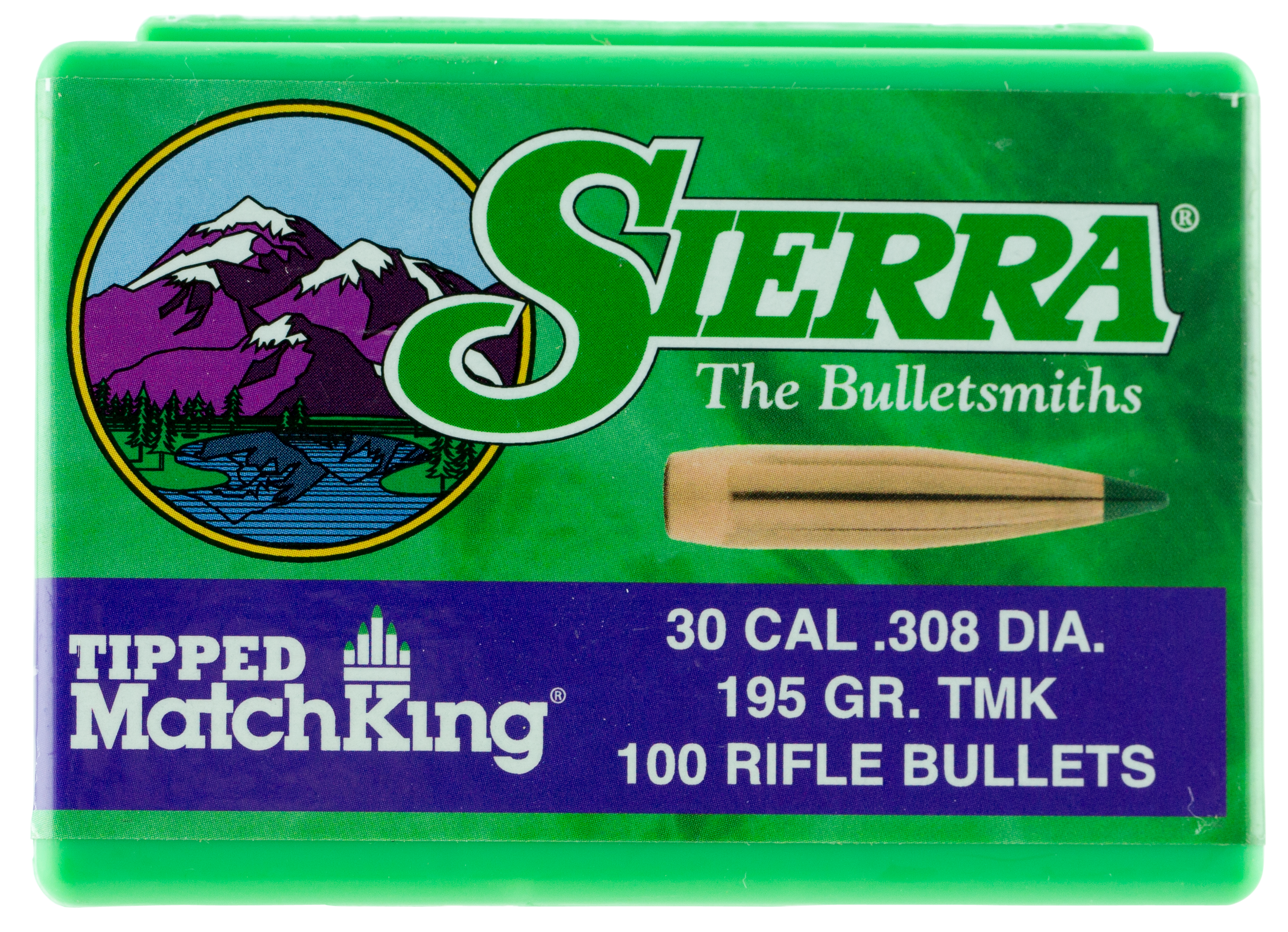 Sierra Bullets Tipped MatchKing 30 Caliber 155 Gr Tipped MatchKing