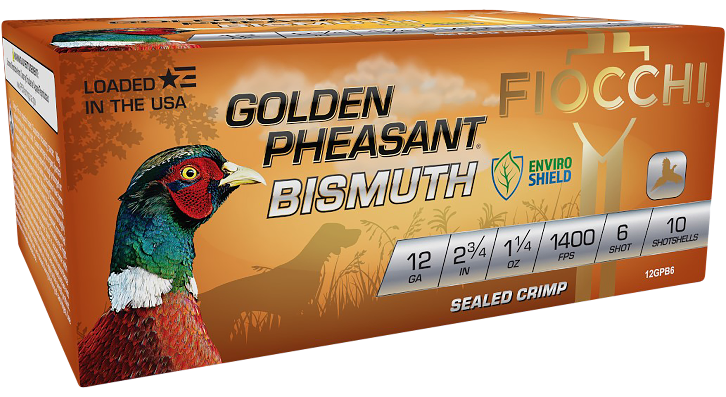 Golden Pheasant Bismuth 12 Gauge Shotgun Ammo - Golden Pheasant Bismuth 12 Ga 2-3/4'''' 1-1/4oz #6 Shot 10/Box