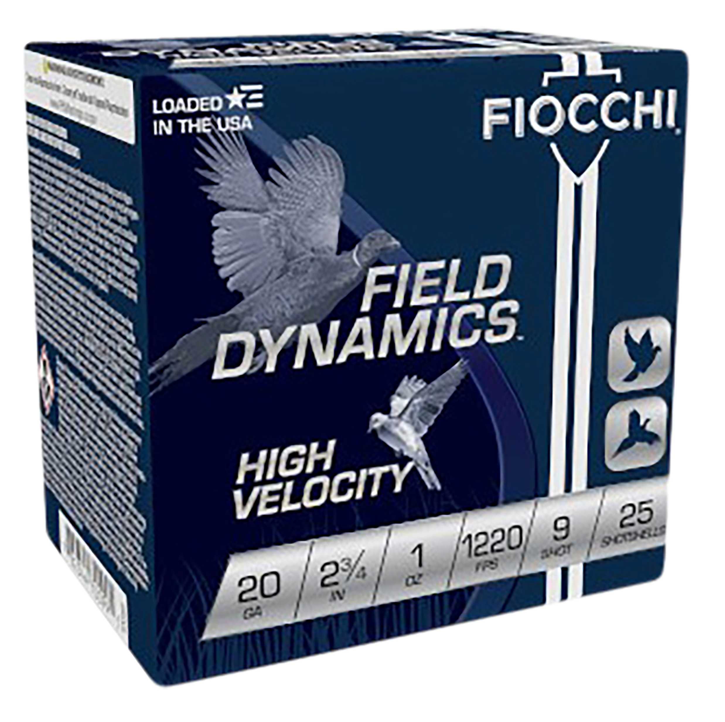 Fiocchi Field Dynamics High Velocity 20 Gauge 2.75" #9 - 1 oz - 25rds - 20HV9