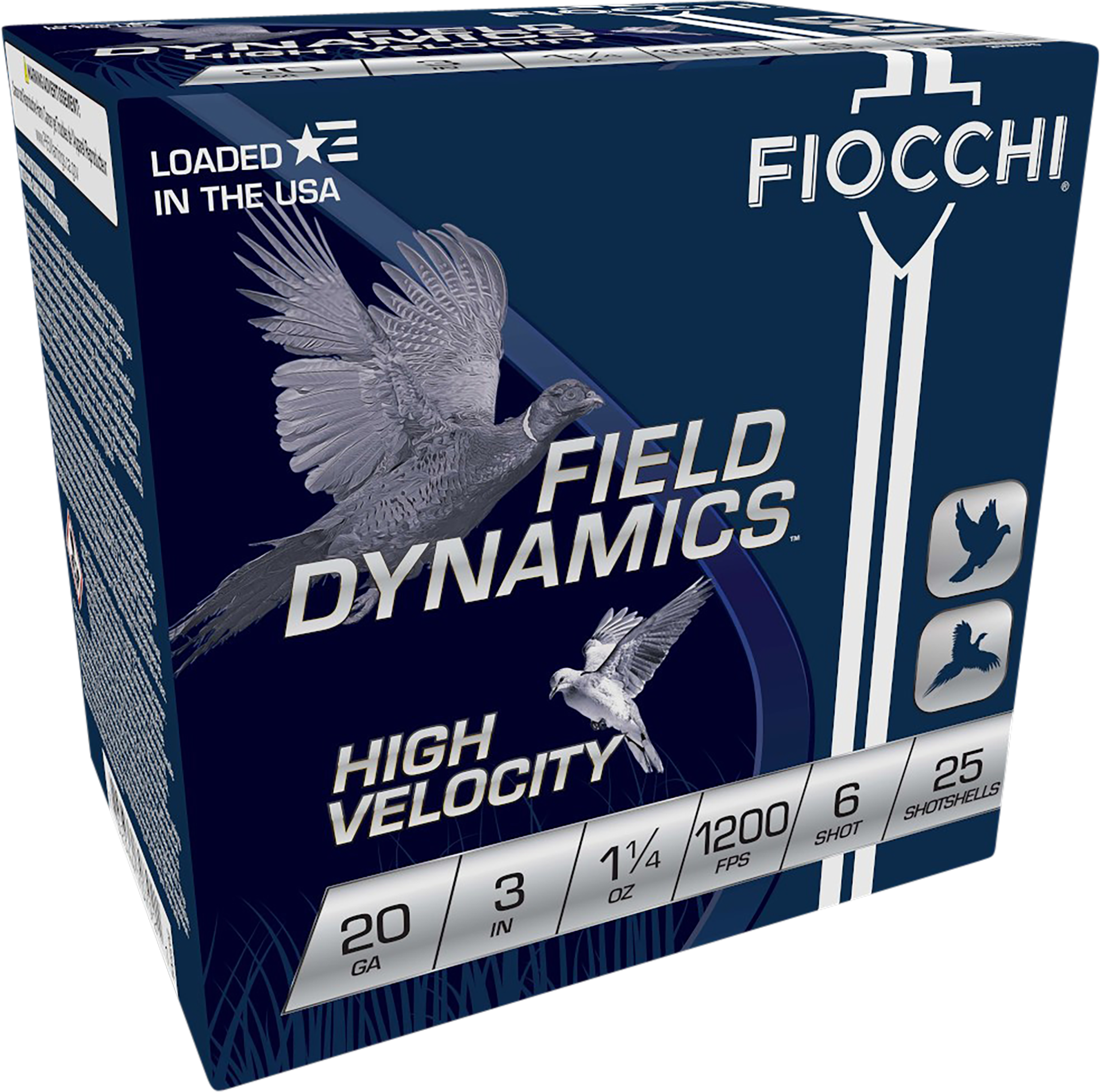 Fiocchi 20 Gauge 3 1-1/4 oz 6 Shot 1200 fps (Box)