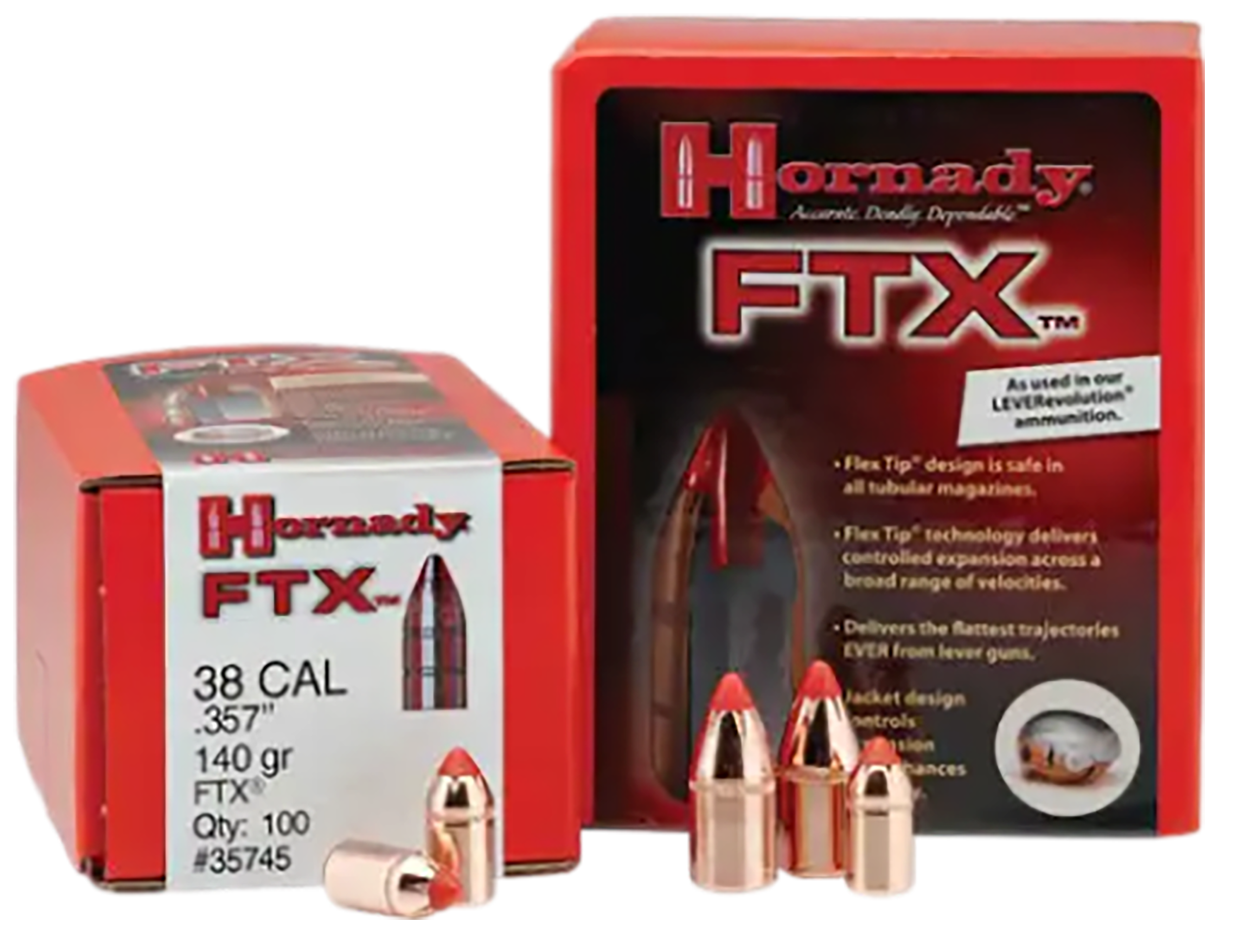 Hornady FTX 45 Caliber 200 Gr Flex Tip eXpanding