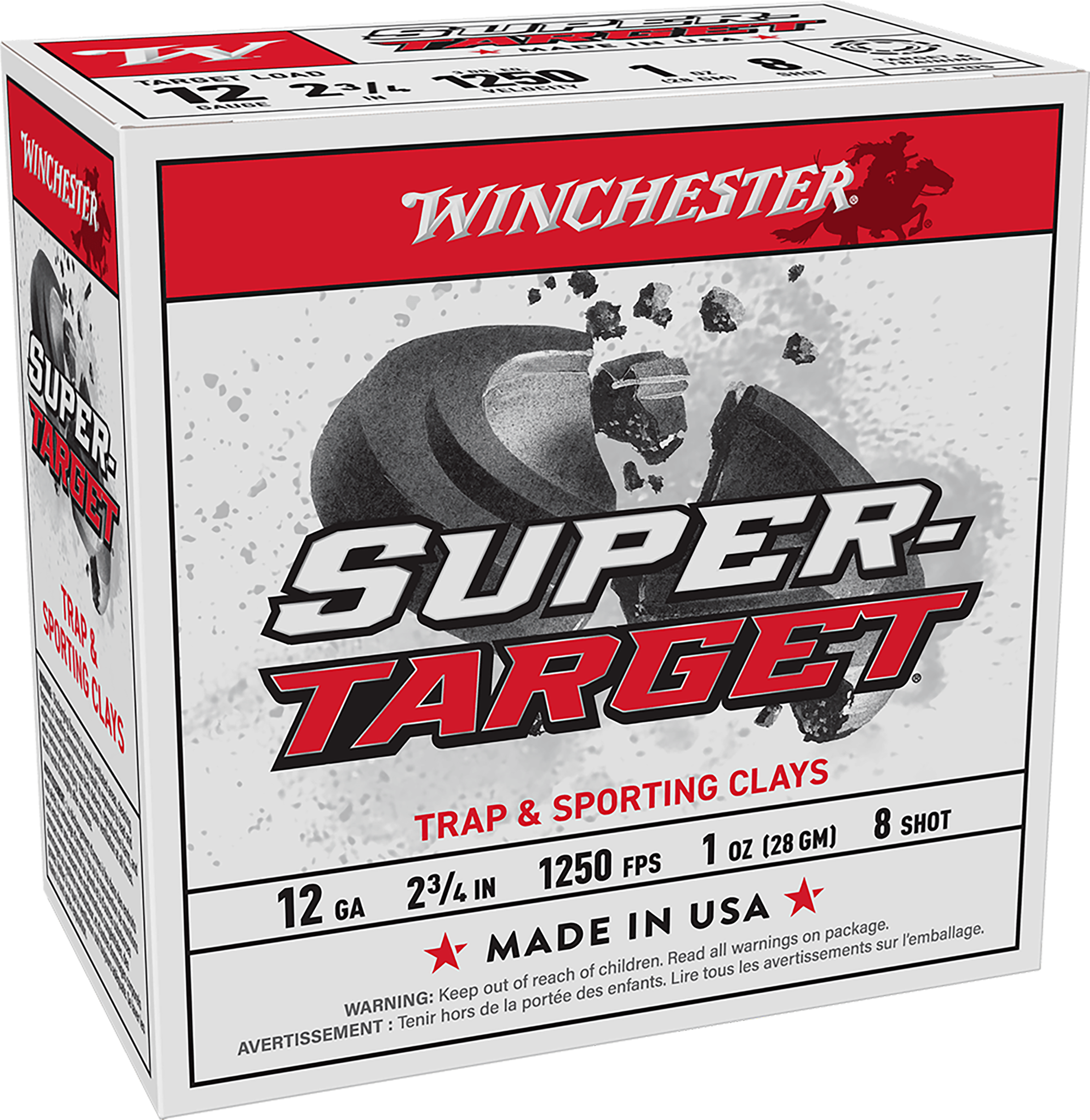 Winchester Super Target 12 Gauge 2 3/4'' 1 oz. 8 Shot Ammo (25 Rounds)