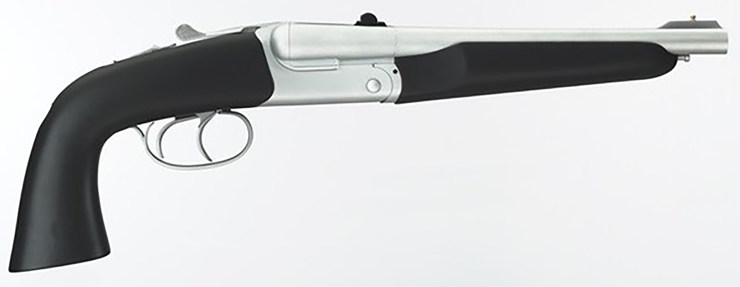 Taylors & Co. - 210248 - Alaskan Howdah Pistol 45 Colt 410 10.25 Single Action 2 Matte Chrome Black Pistol