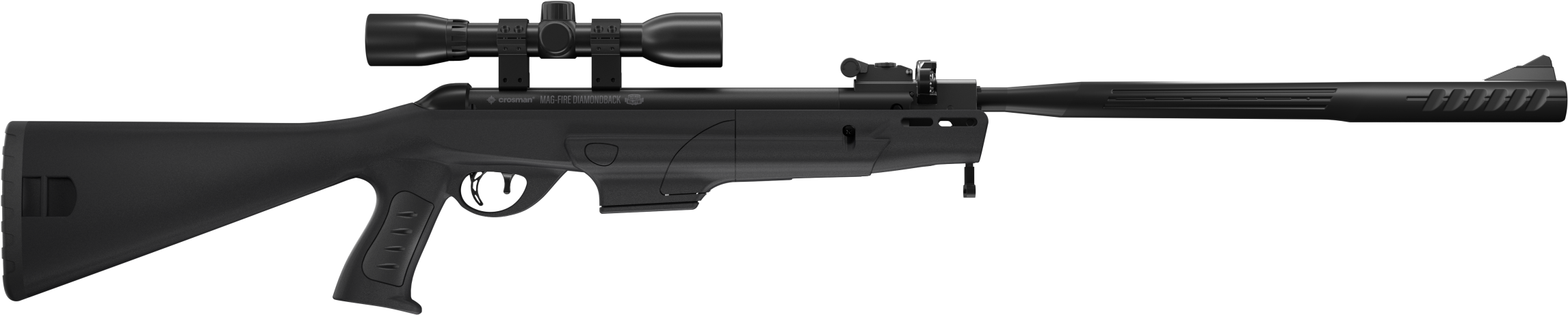 Crosman - CMD7SXS - Mag-Fire Diamondback .177 Cal Single Shot 12rd Black Air Rifle