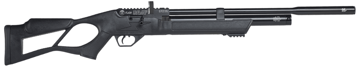 Hatsan - HGFLASH22 - Flash QE Air Rifle .22 Cal 17.7 12+1 Black Bolt Rifle