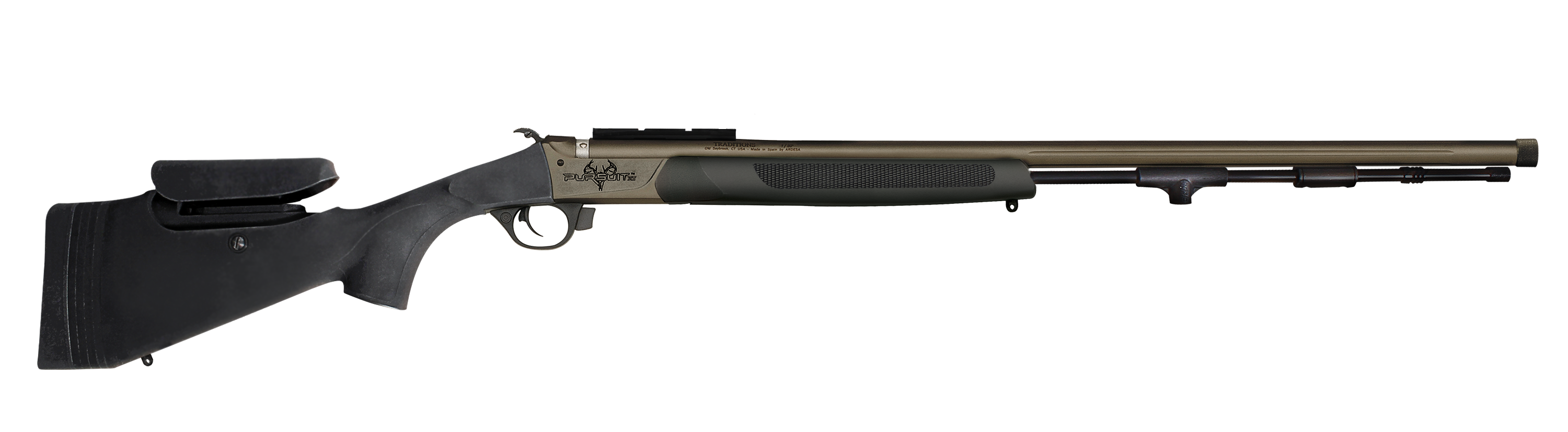 Traditions - R74665050B - Pursuit XT Pro 45 Cal 26 1+1 Break Open Flat Dark Earth Rifle