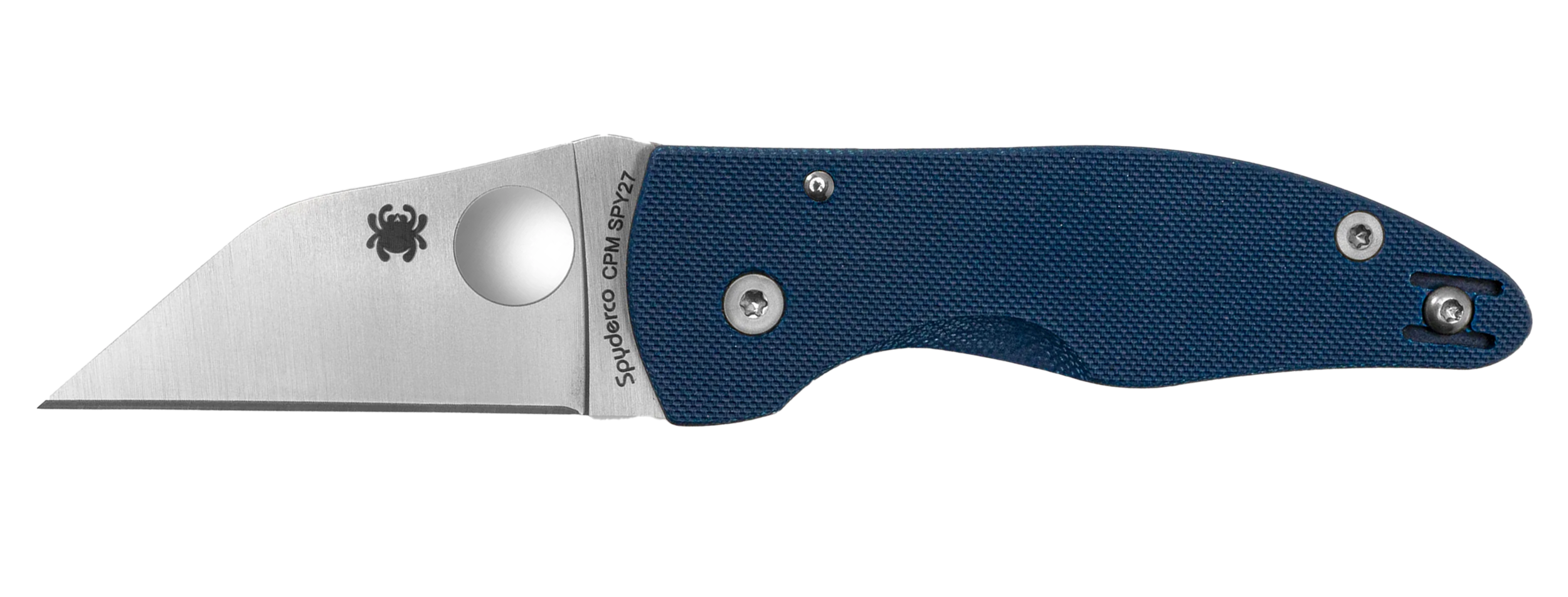 Spyderco - C264GPCBL - MicroJimbo 2.45 Folding Wharncliffe Plain Blue Knife