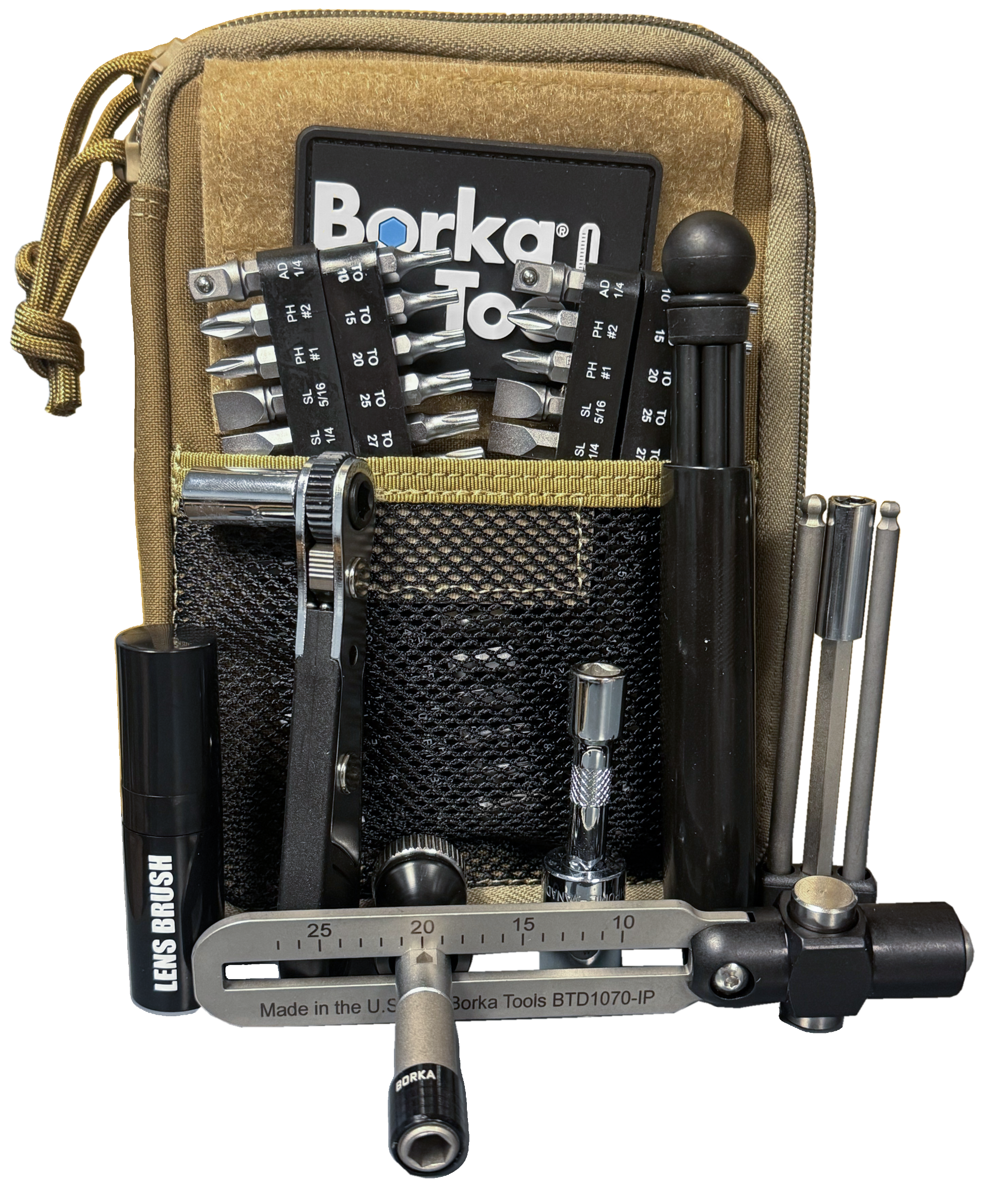 Borka Tools - BTDG6 - MilSpec Kit Black ECR Set w/2x Bits & 3pc Extension Bits