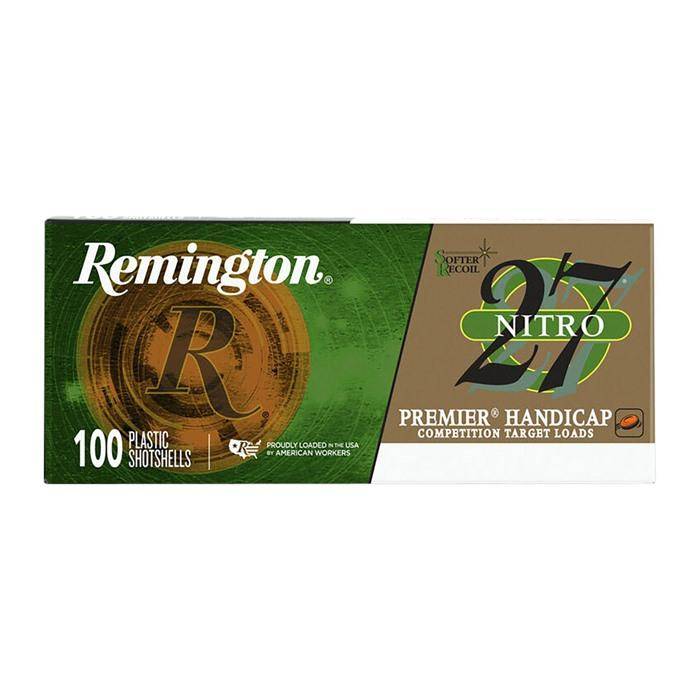 Remington Ammunition 28869 Premier Nitro 27 12 Gauge 2.75 1 1/8 oz 8 Shot 100 Bx/ 2 Cs
