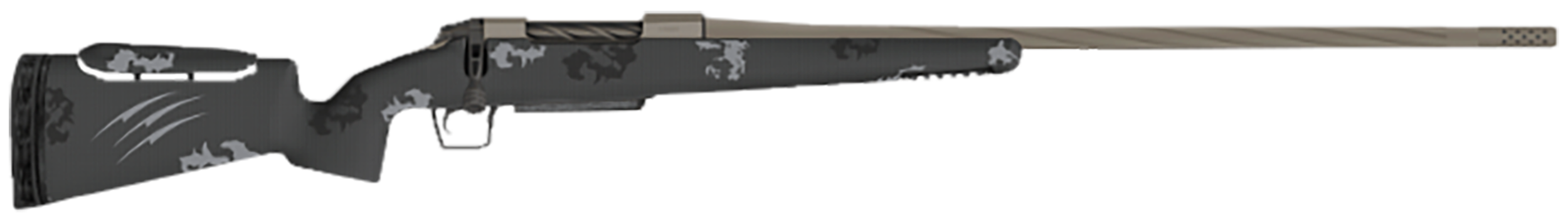 Fierce Firearms - FRXP7MMBC20TP - Twisted Rival XP 7mm Backcountry 20 Bolt 3+1 Tungsten Phantom Camo Rifle