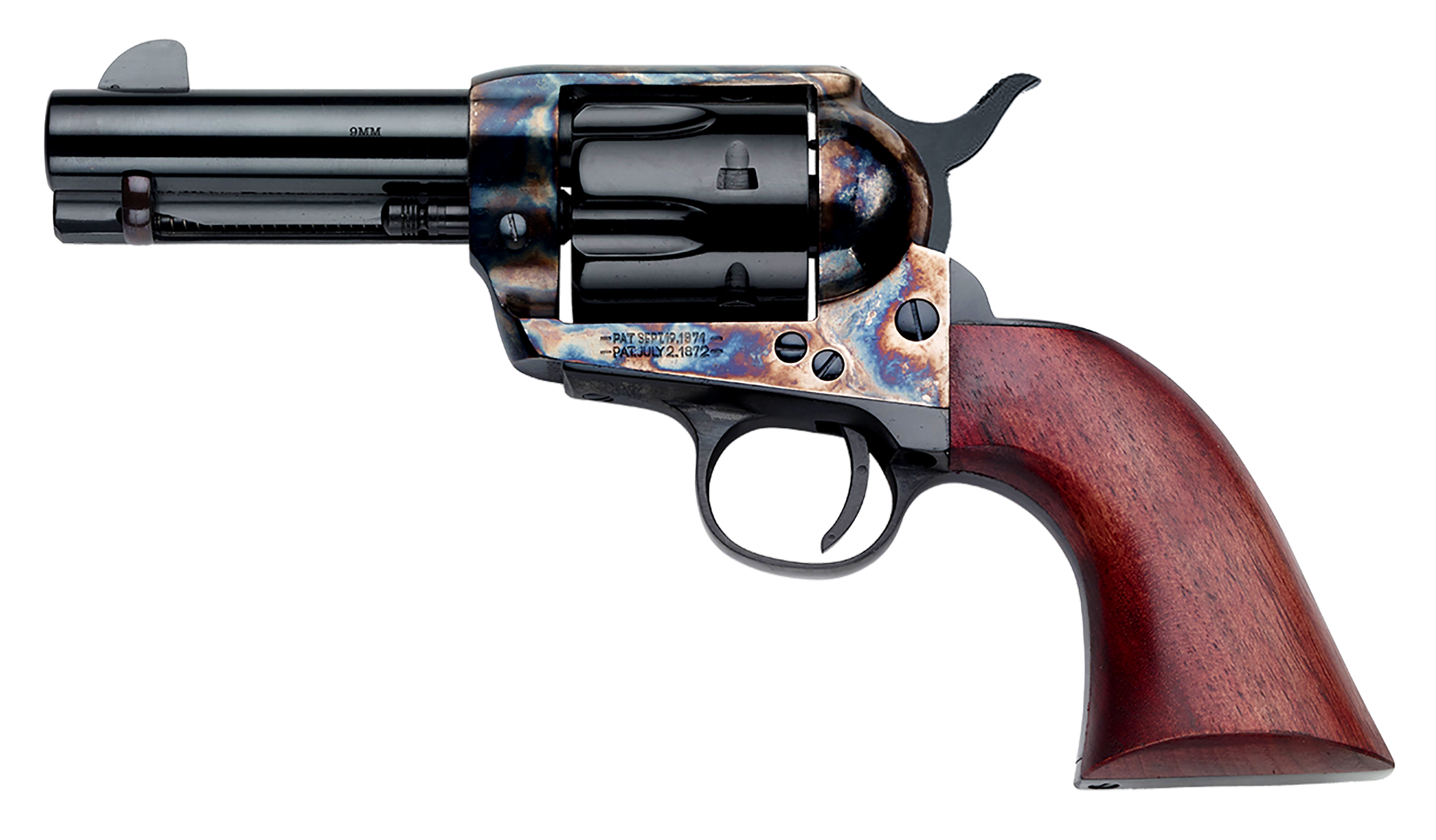 Pietta(R) - SA733024ML - 1873 9mm Luger 6 Shot 3.5" Single Blued Revolver