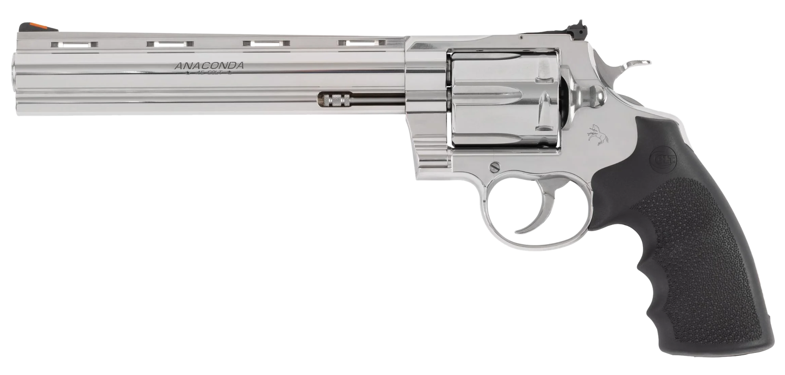 Colt(R) - ANACONDASP8RTS45C - Anaconda 45 Colt 8" DA/SA 6 Stainless Black Revolver